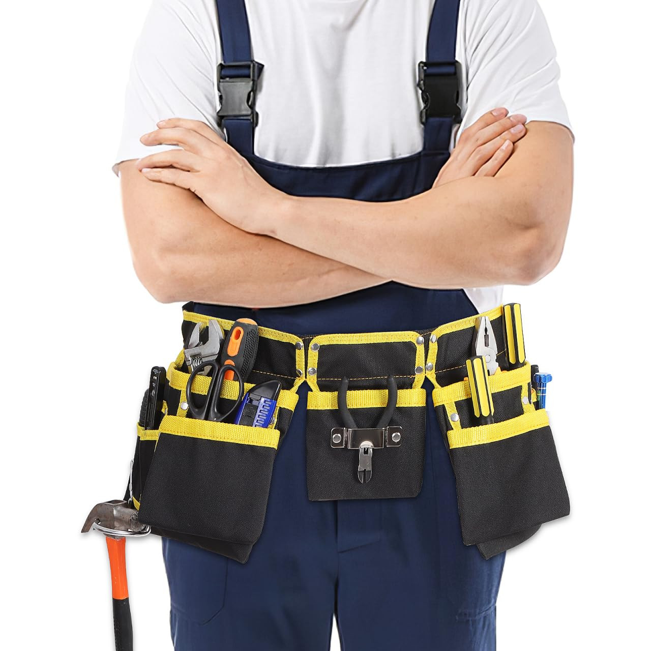 Electrician Tool Belt Pouch - Black 23.50X23.00X0.20CM-image-851d3874-0c10-4490-92a5-b559577e067c-4507