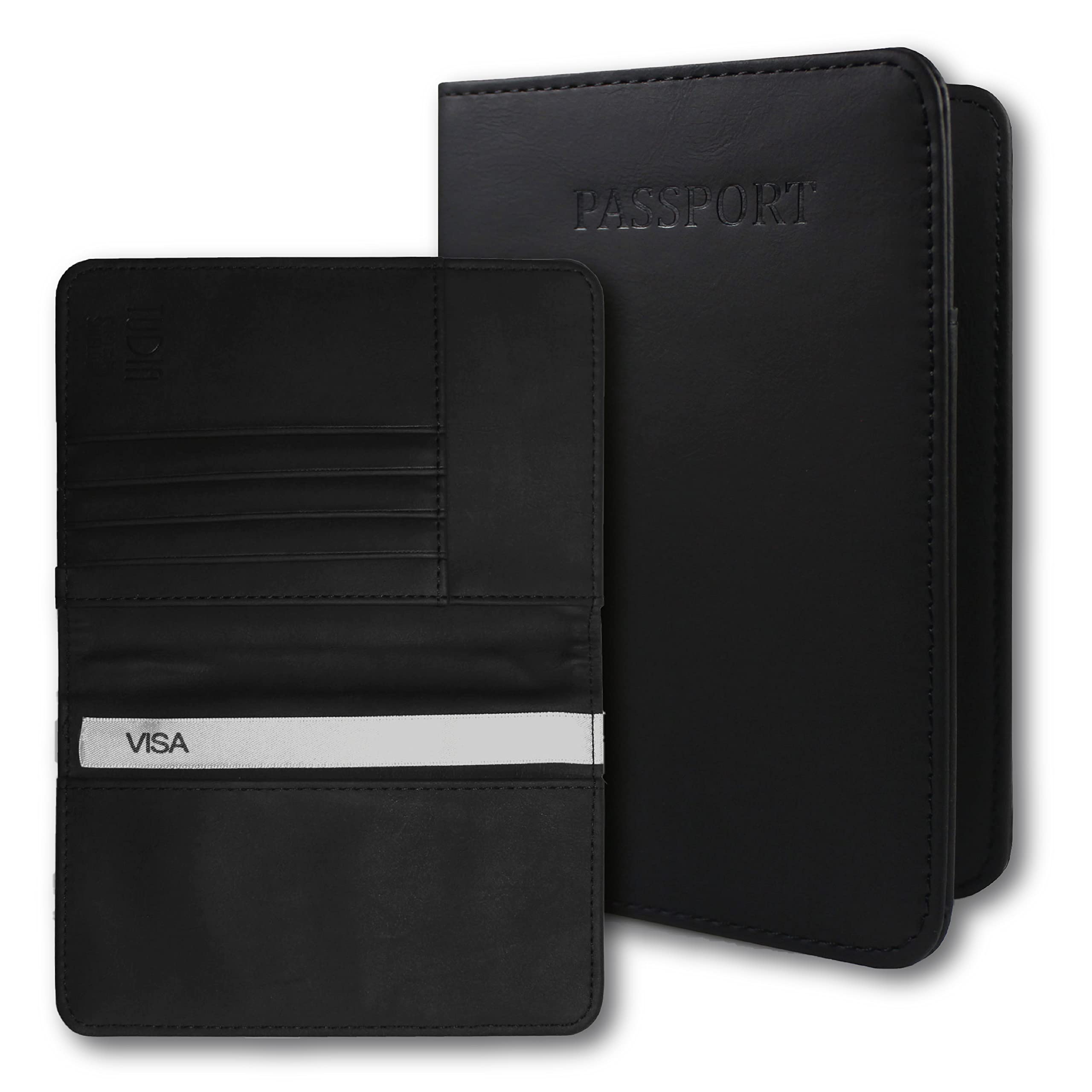 Leather Travel Wallet RFID Blocking - Black-image-315f8948-5e28-4c68-8a24-610dbd3433dc-137195