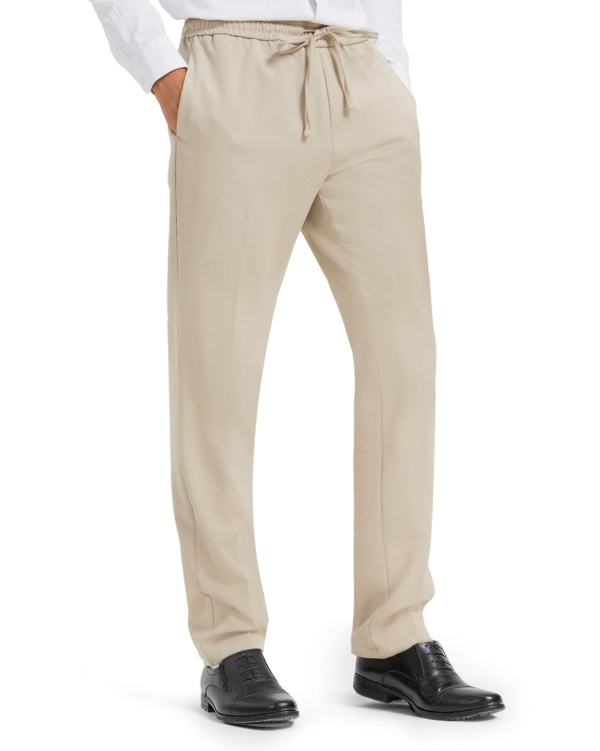 Men's Extra Long Dress Trousers - Khaki XXL Tall-image-d6532d4a-5e94-4ecb-8281-46004e4af8ad-129071