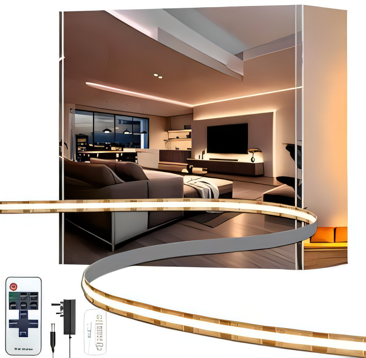 COB LED Strip Lights - 5m Warm White 2700K-image-c3b92ac0-fe68-42f5-a427-eac77edb19df-82513
