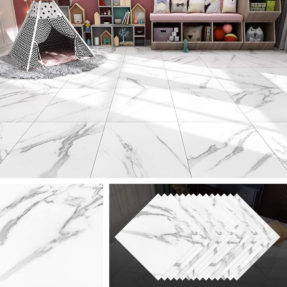 Vinyl Floor Tiles Peel & Stick - White Box of 16-image-b1304c3a-3a3d-4de8-b0fb-7750e18f4059-135553