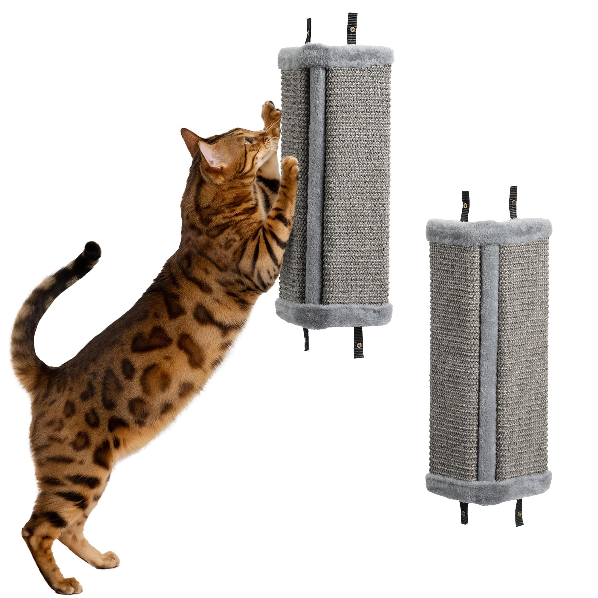 Cat Corner Scratcher Set of 2 - Grey-image-fe7612b0-9b98-4a93-9aee-e5a29b66a113-135656