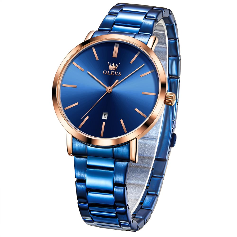 Men's Quartz Dress Watch - Rose and Blue-image-f4ef278c-801b-4ada-ac52-ed780ada96c6-126946