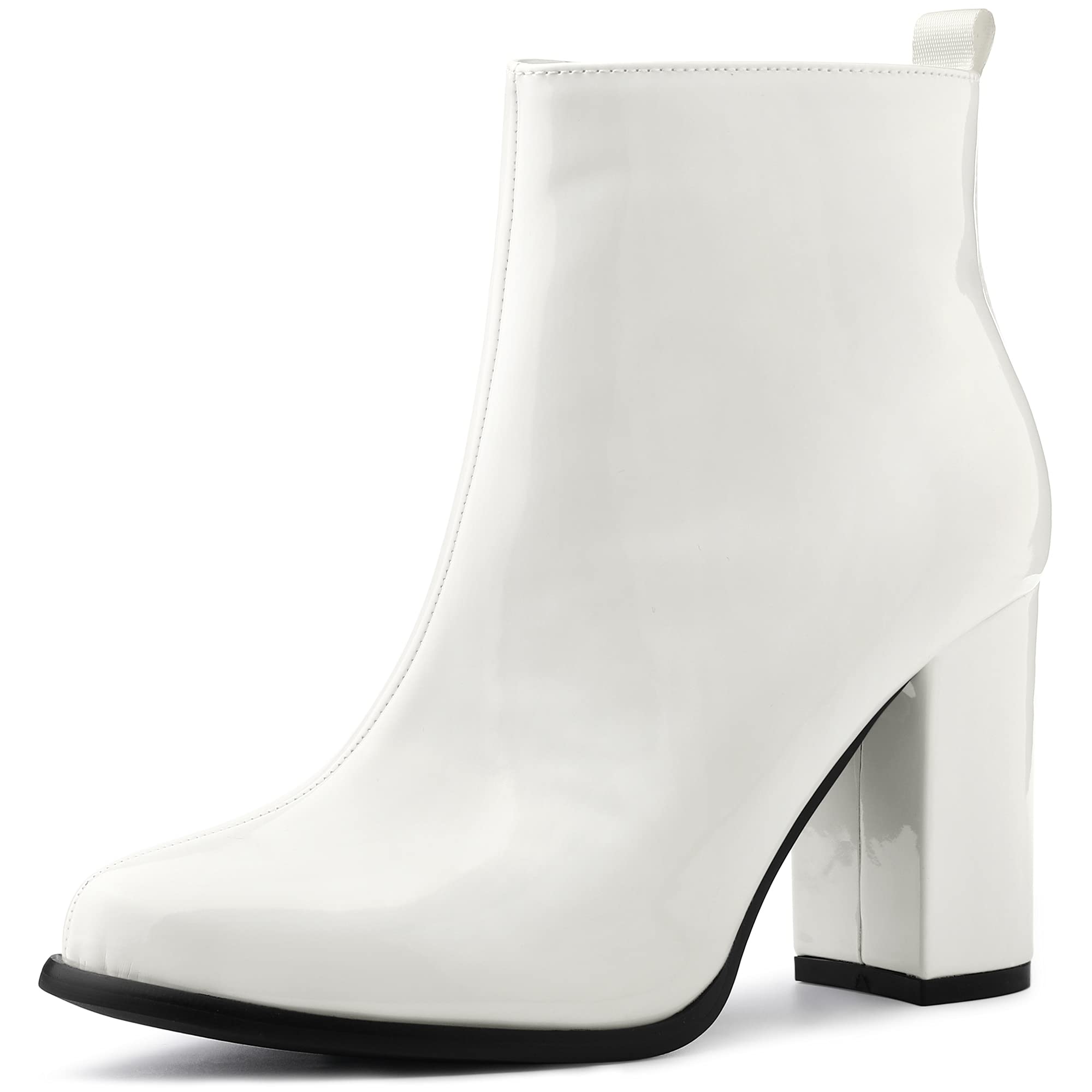 Women's Chunky Heeled Boots - White UK 6-image-12840053-7981-4f6b-bb79-916787785c6b-266073