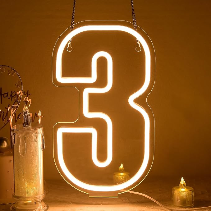 Neon Number 3 LED Sign Light for Birthdays, Weddings & Anniversaries-image-a361f4aa-9c9f-4808-a271-e18958a99aa9-68821