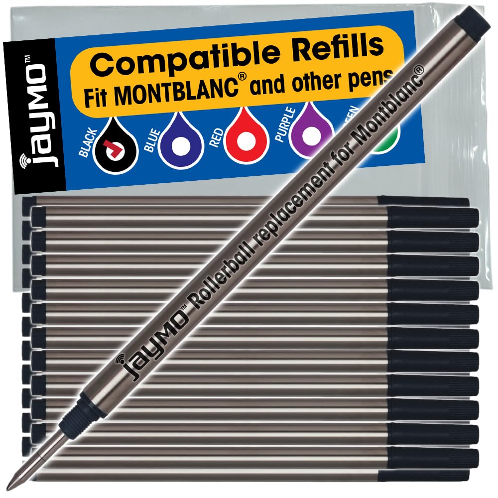 Rollerball Pen Refills Compatible - Black 24 Count-image-9587b59b-440b-435d-ac91-cb0ffc251c5b-266187