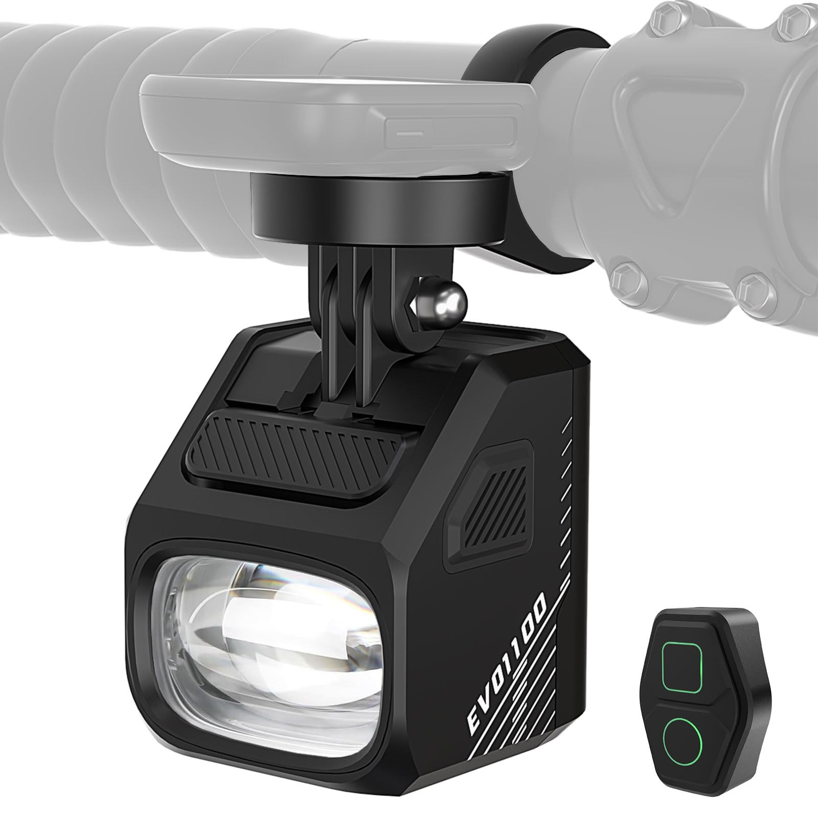 EVO 1100 Bike Light USB-C Rechargeable LED - Black-image-242a19d7-c9eb-45a5-9408-ec5f07e4f6cb-4005