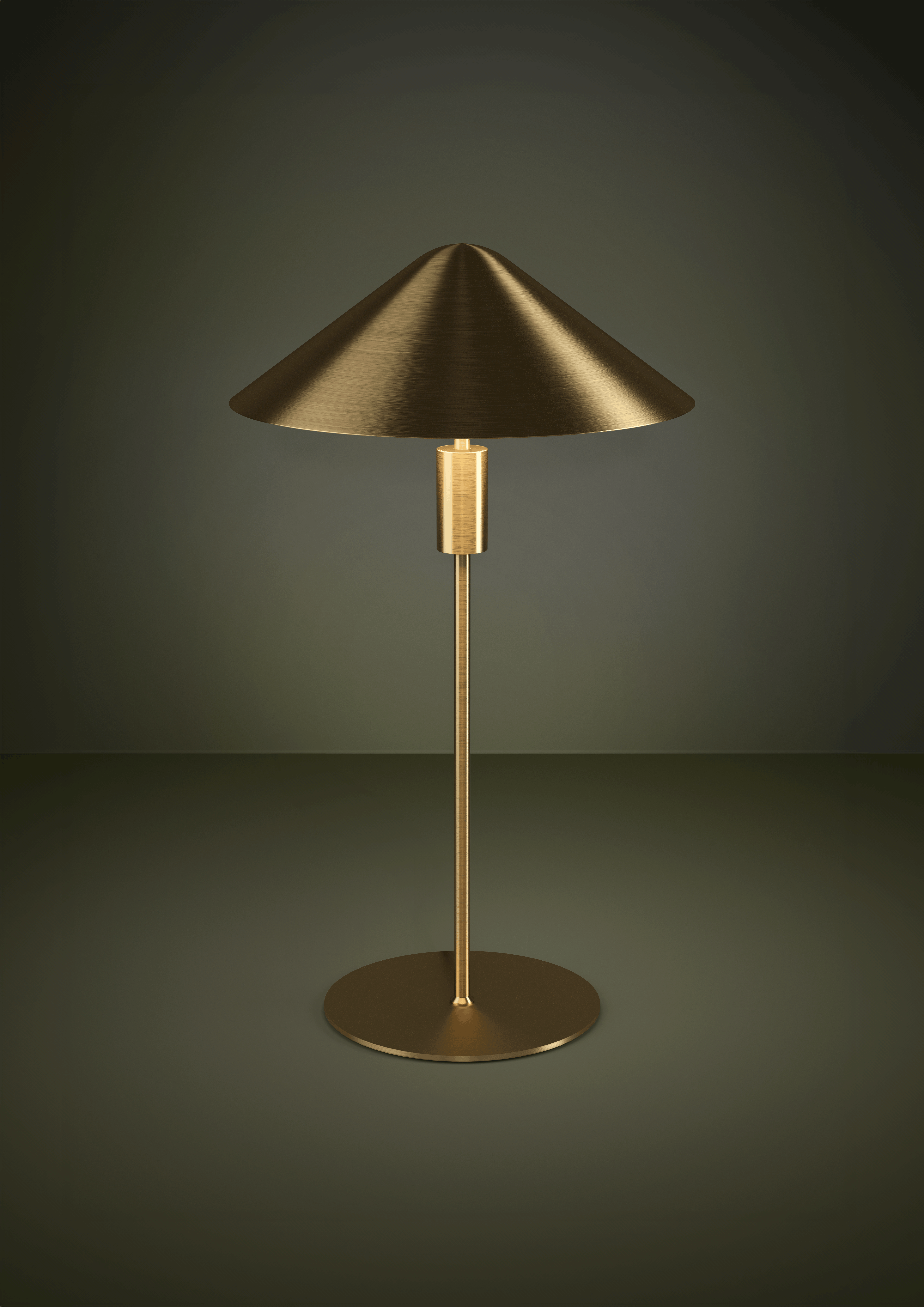PARAGUAY LED Table Lamp – Brushed Gold Cone Shade Touch Dimmable-image-e7ad59ed-26d0-470e-ab35-356142e099f0-169651