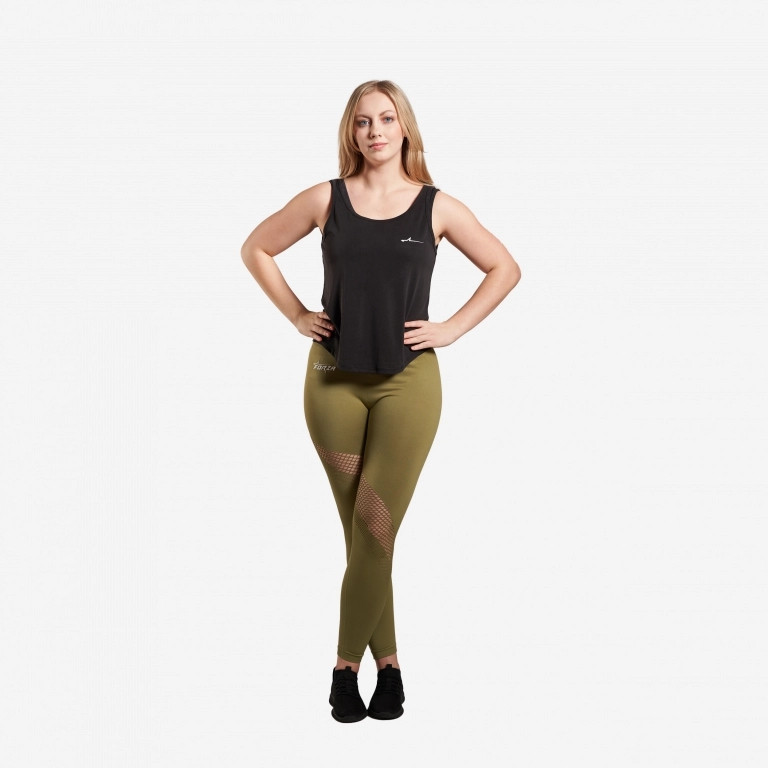 Forza High Waist Leggings - Army Green - Medium-image-b239616d-14e8-465c-864d-1aeef73f3eeb-268479