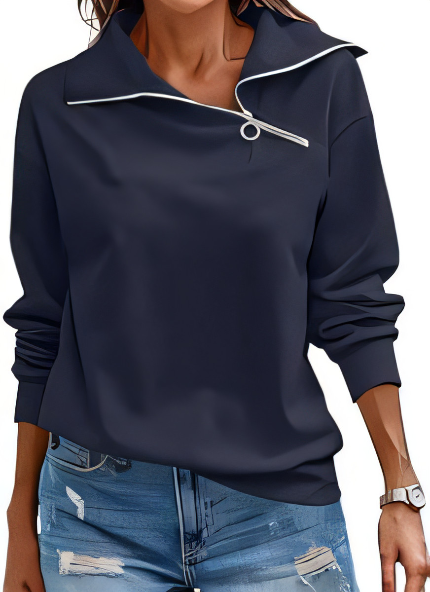 Women's Half Zip Hoodie - Navy Blue XXL-image-69f08742-81f2-4cca-9128-f37957b057f2-91918