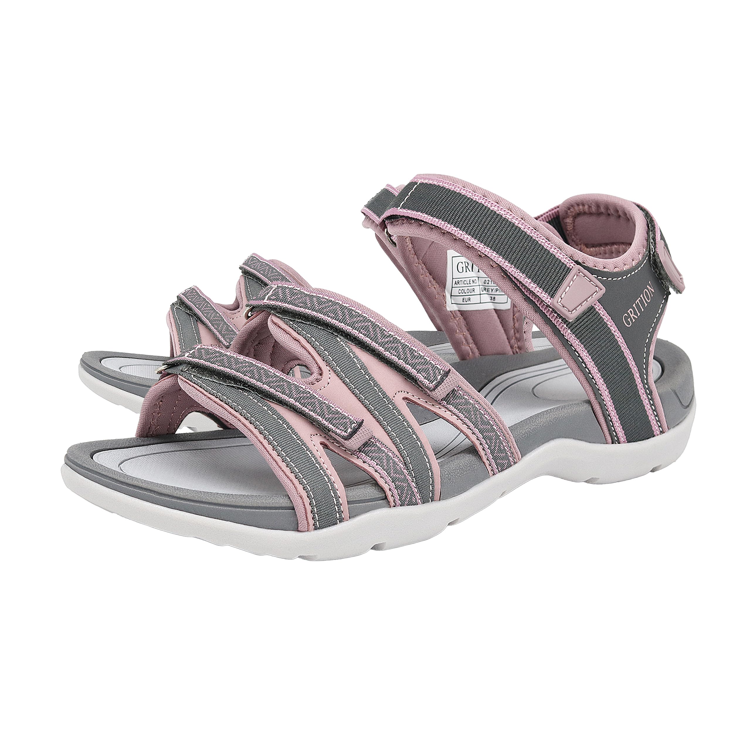 Women's Hiking Sandals - Grey Pink UK 5-image-5c234bd6-86d7-4450-b85b-e2d1534c7268-266368