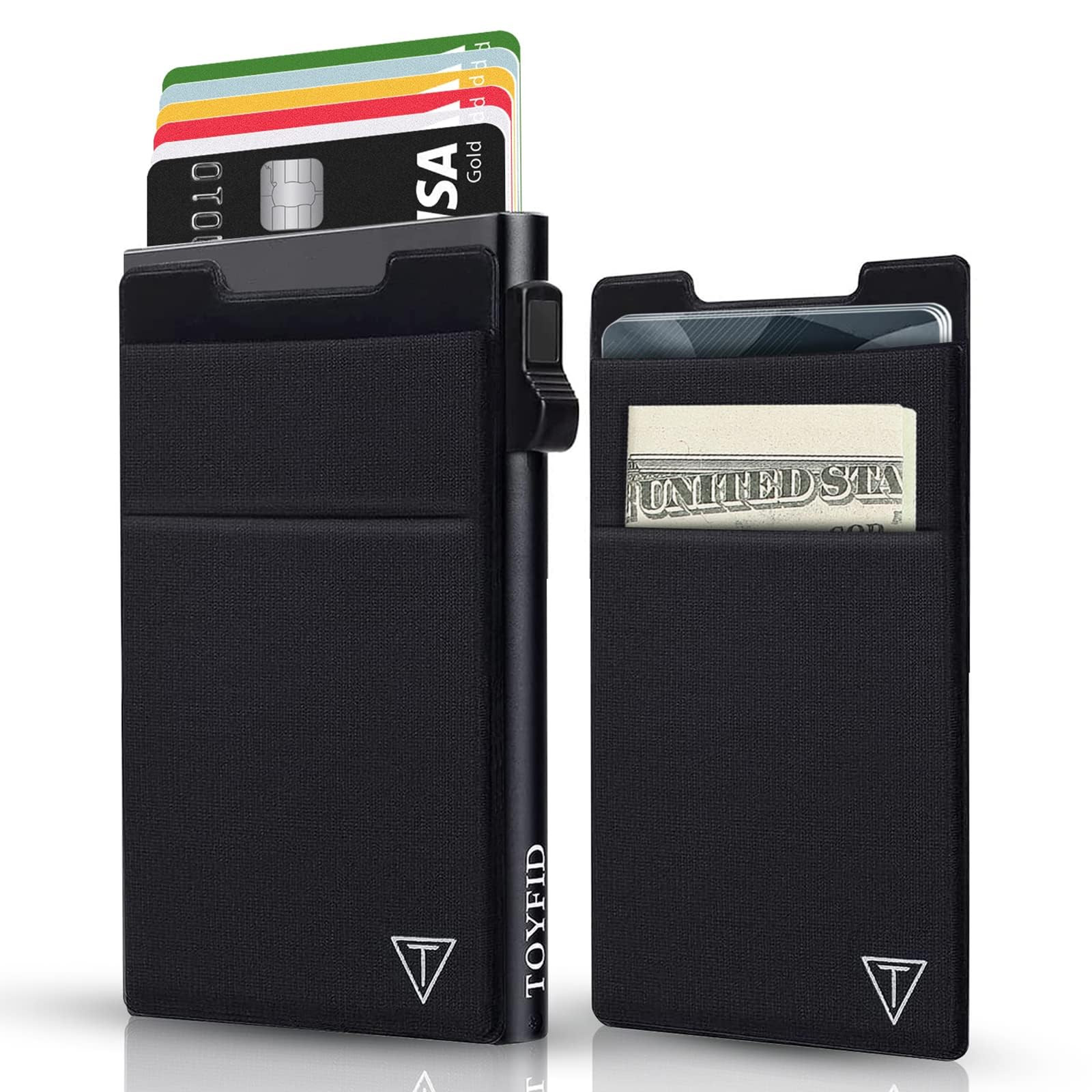 Slim RFID Card Holder Wallet - Black 3.8x2.5x0.4in-image-8cdef8a6-c8d5-49ca-b91d-37bb20d3e96b-4219