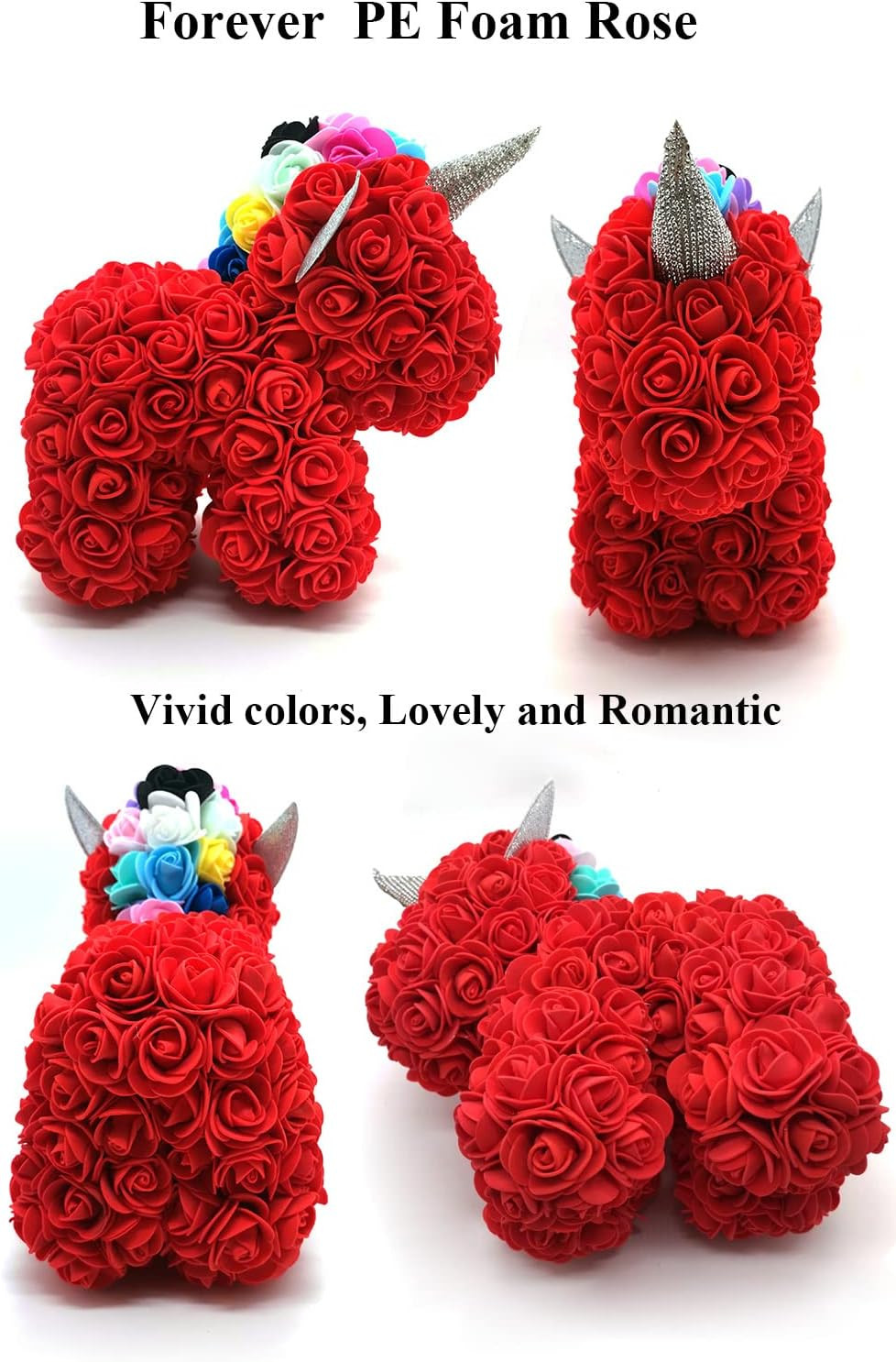 Sky Blue Handmade Rose Unicorn Gift - Perfect for Birthdays-image-a303853e-3174-4317-9300-53ccf3b98f77-56968