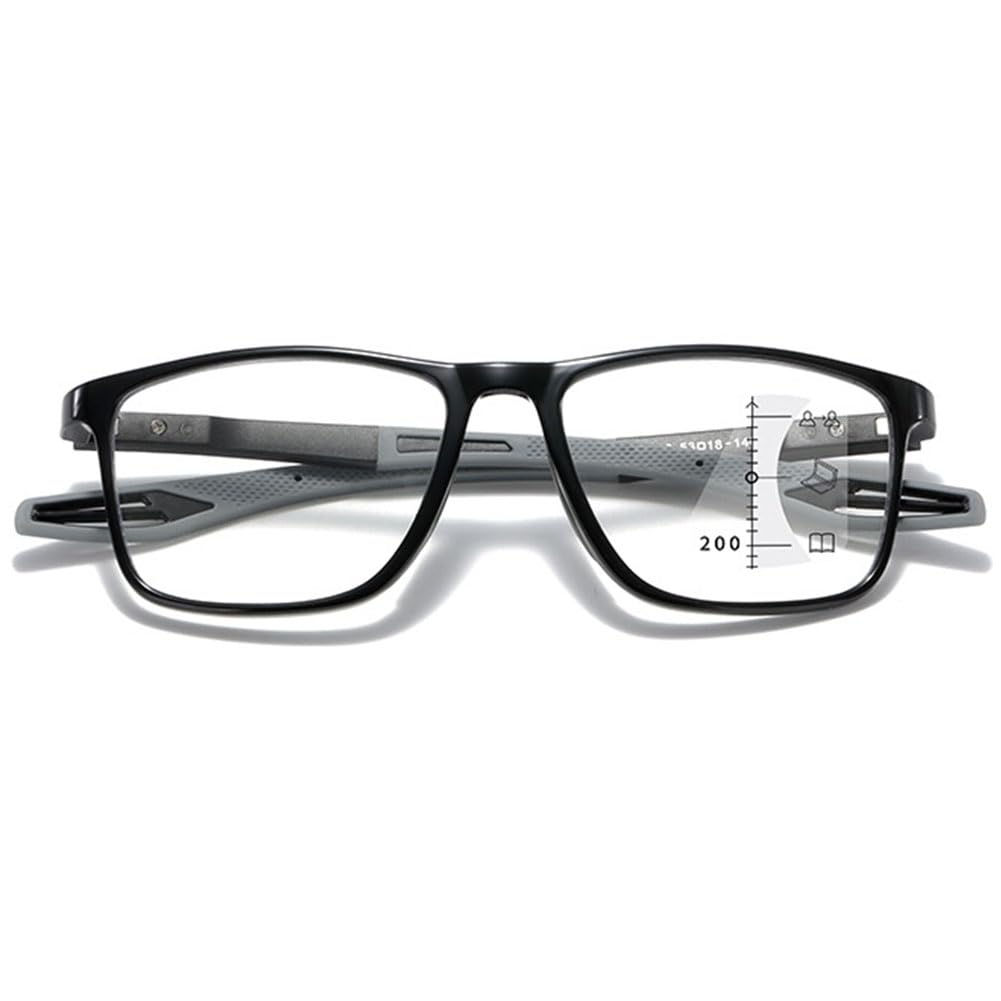 Varifocal Reading Glasses TR90 Frame - Black & Grey-image-b82d2c48-ea09-454a-af0a-ede51119d67c-126125