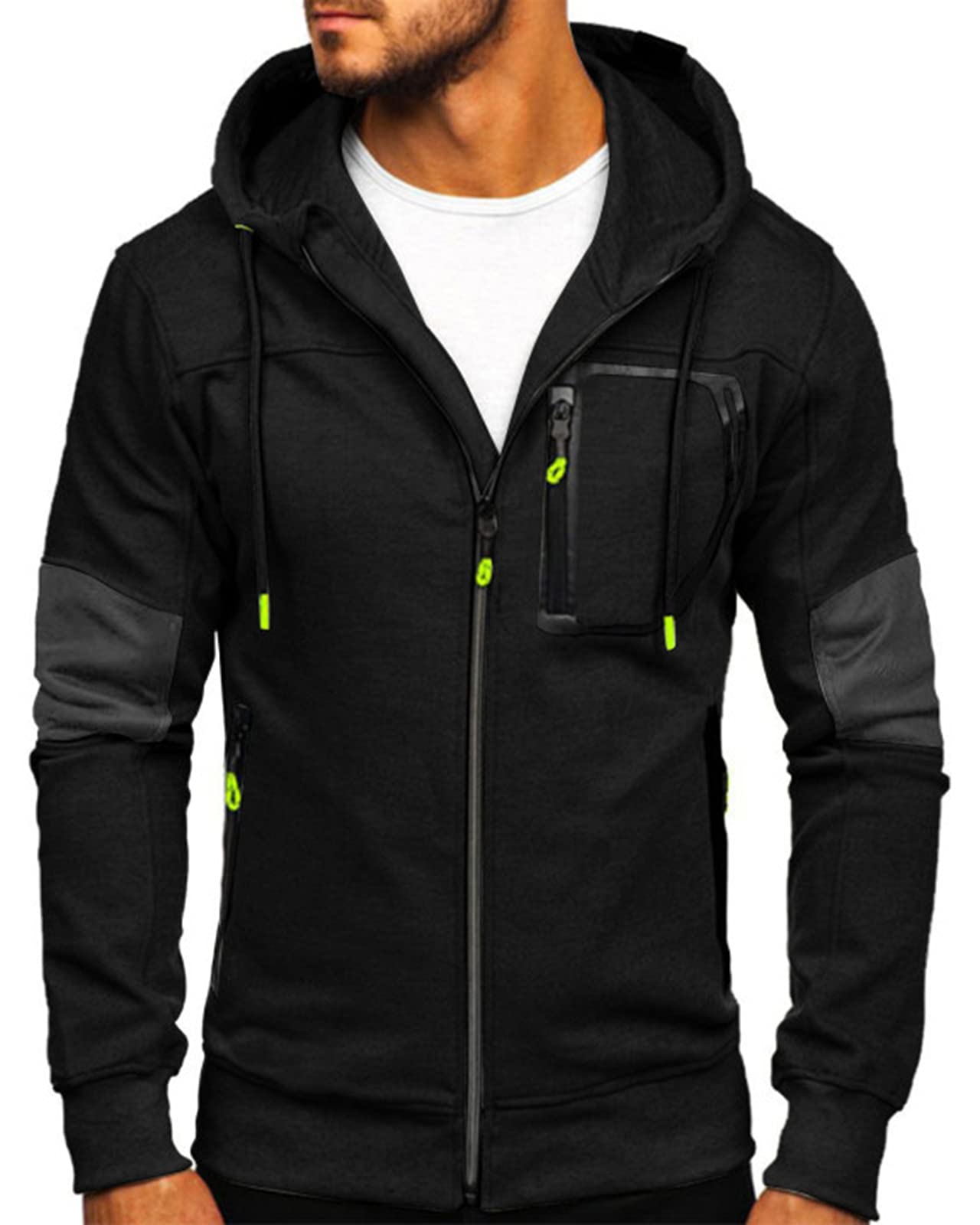 Men's Zip Up Hoodie Fleece - Black XXL-image-c95d0ab9-067b-4679-ad06-9123f340e8f8-126949
