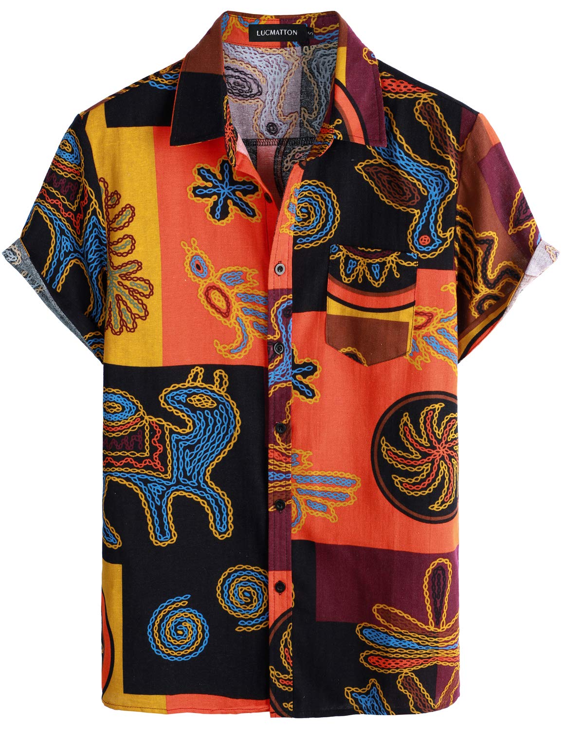 Men's Linen Floral Shirt - Yellow Small-image-3a86c7cd-c248-4888-97a7-b36076683d84-127041
