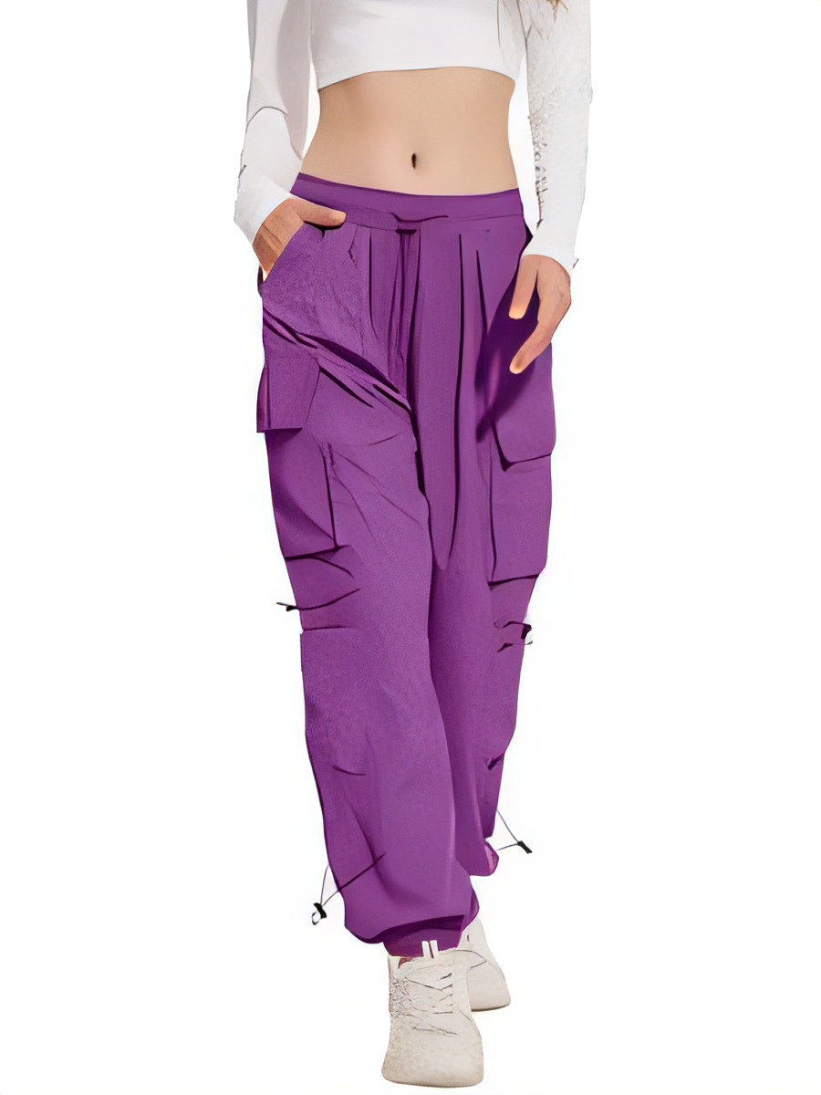 Women's Cargo Joggers Quick Dry - Purple M-image-b7160a41-3241-42cc-acce-4df66f61edc1-115969