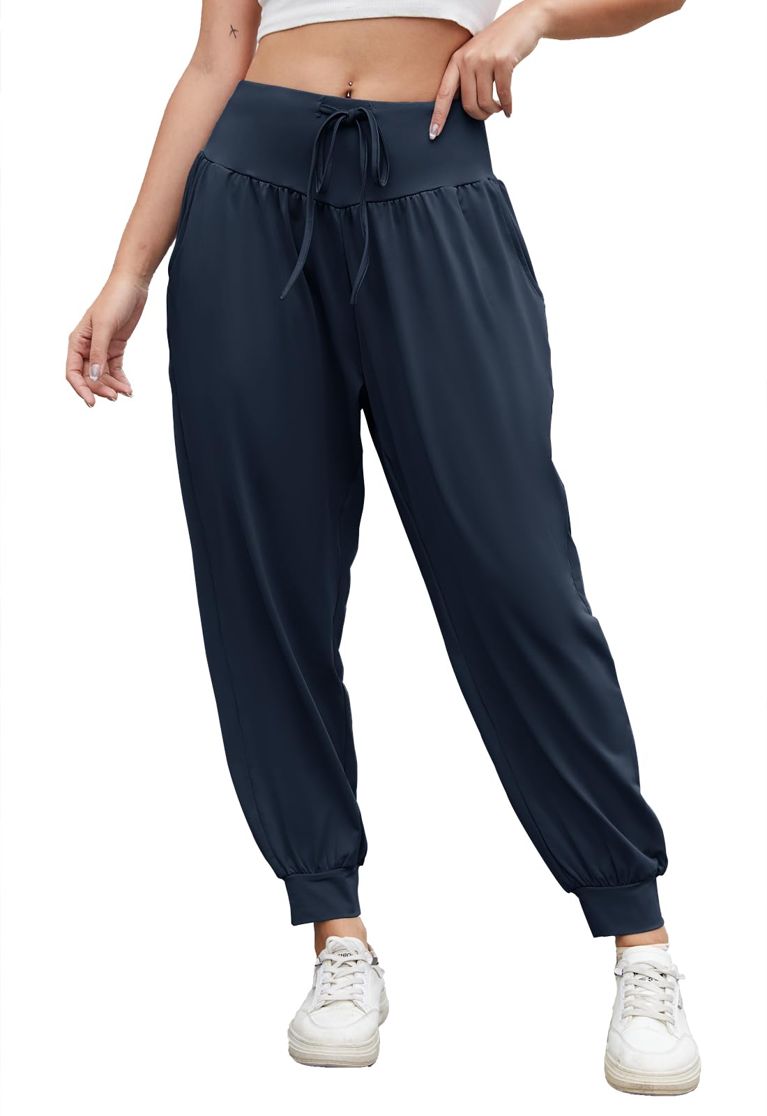 Women's Harem Yoga Pants - Navy L-image-3699ac37-b135-406f-a182-de1d2e9e2196-127024