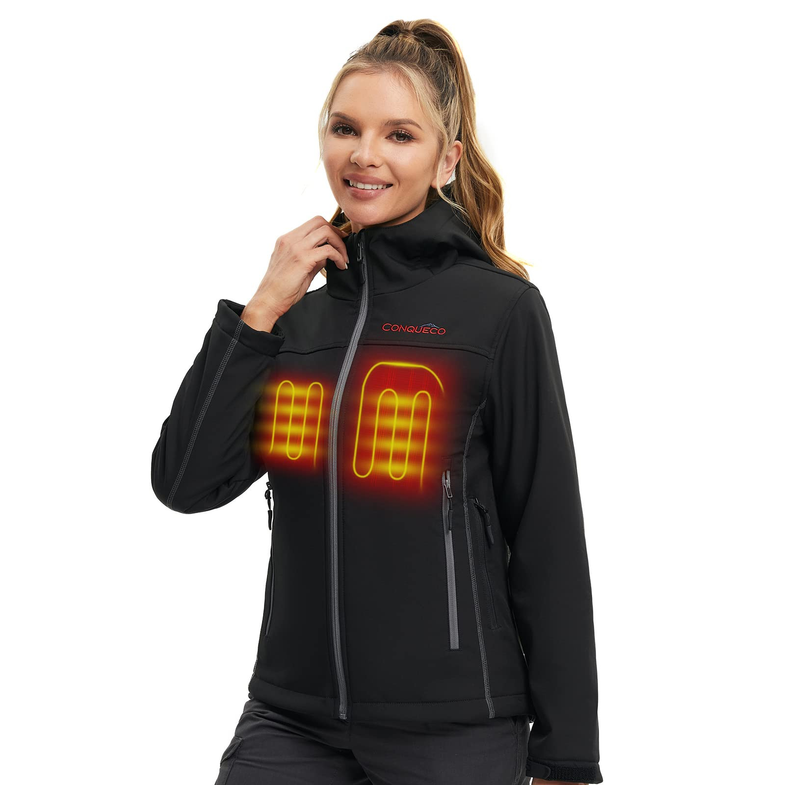 Women's Heated Jacket with Battery Pack - Black L-image-84c8f58c-b78f-48b6-a0e7-96d8f17c8afa-2413