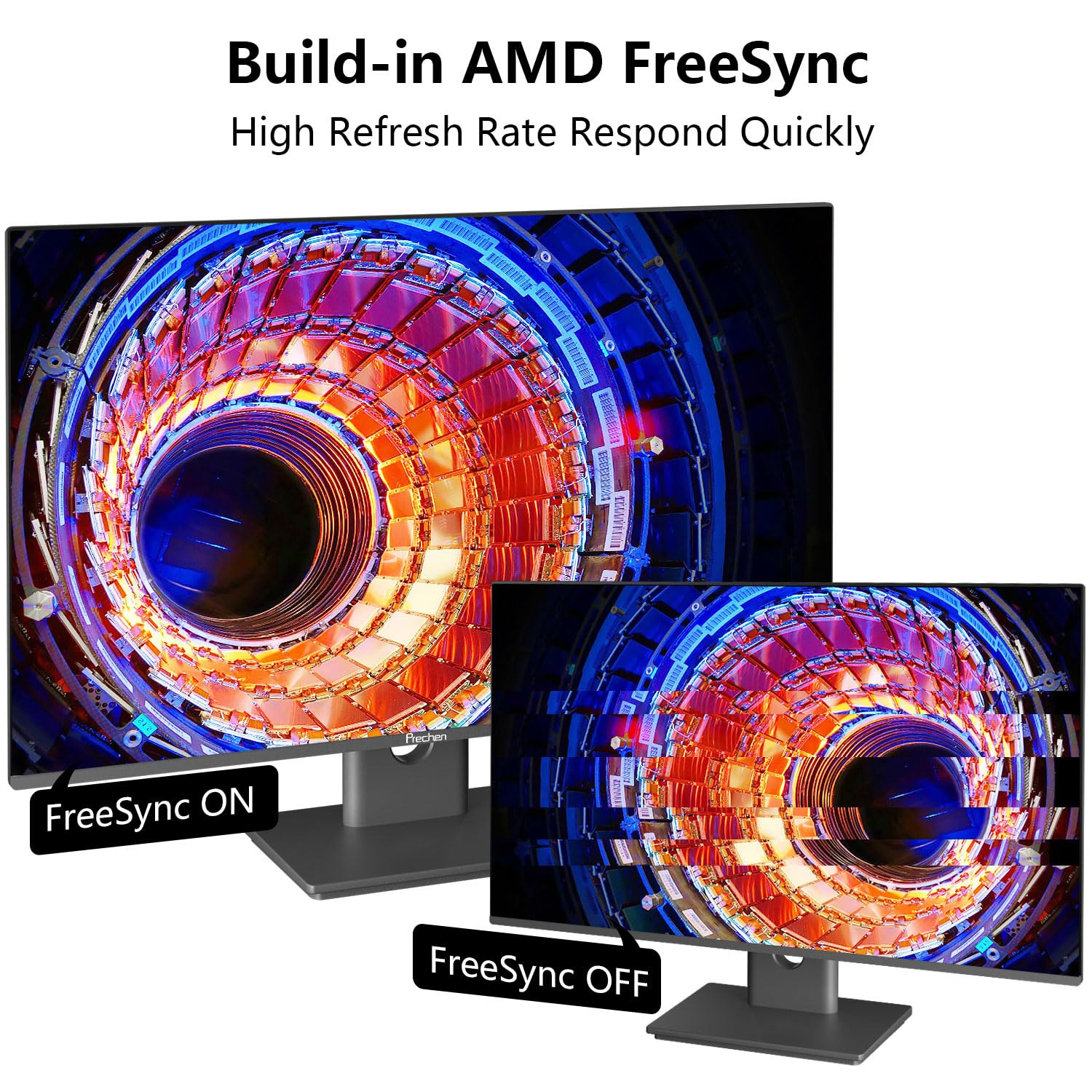 PC Gaming Monitor QHD 2560x1440 2K 100Hz 2ms HDR IPS LED Screen