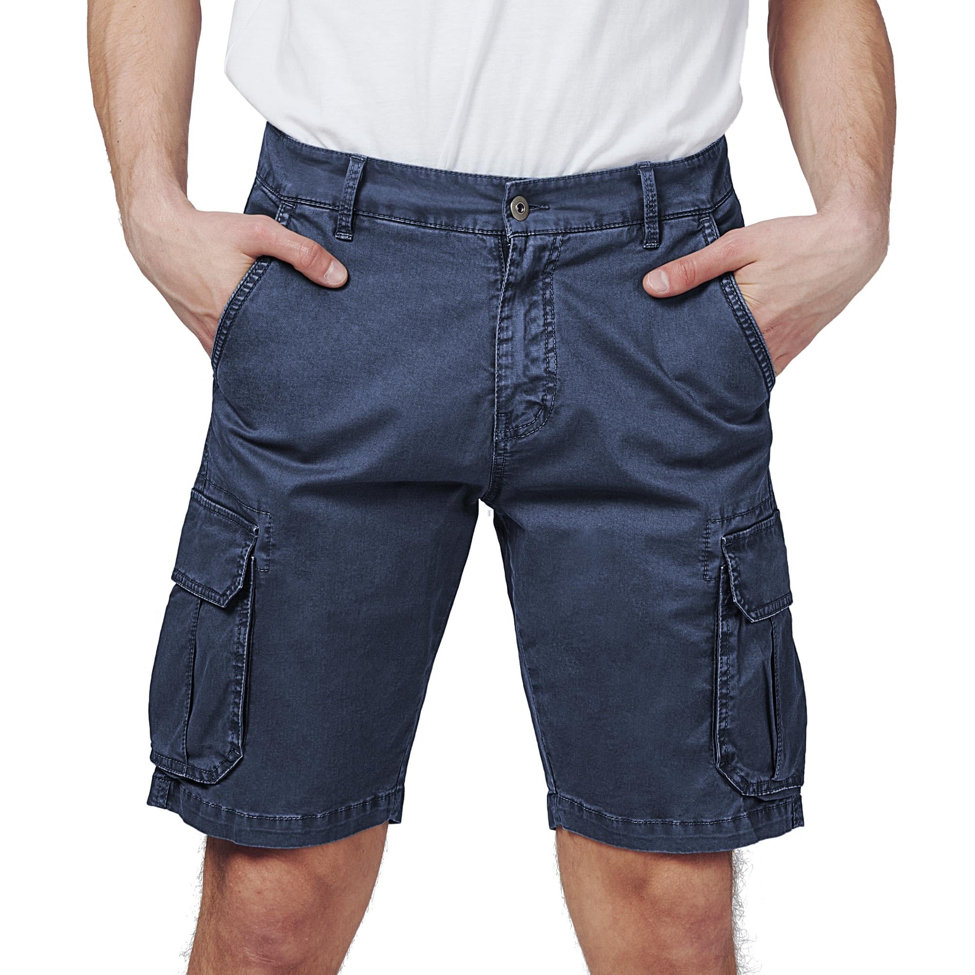 Men's Cargo Shorts Cotton - Blue 37W-image-42f37830-7de0-4889-b905-ce6c76e6239a-125744