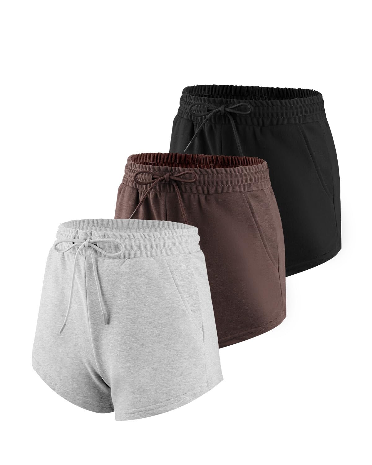 Women's Sweat Shorts 5-Pack - Multi L-image-1e56d7b9-b792-4098-8844-8986c00851e1-125764