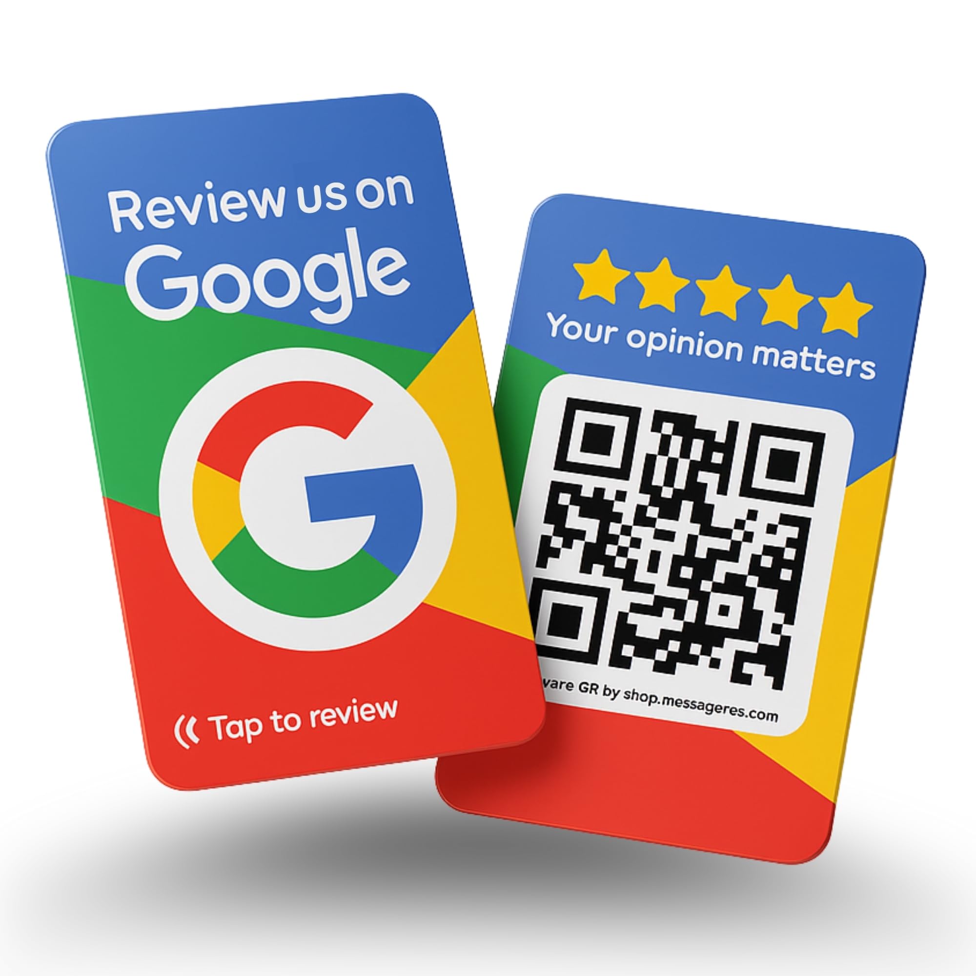 Reusable NFC Review Cards Pack - Multicoloured 4 Cards-image-cfba9cfe-1a4f-4ef6-af7f-05bae77a0abf-126156