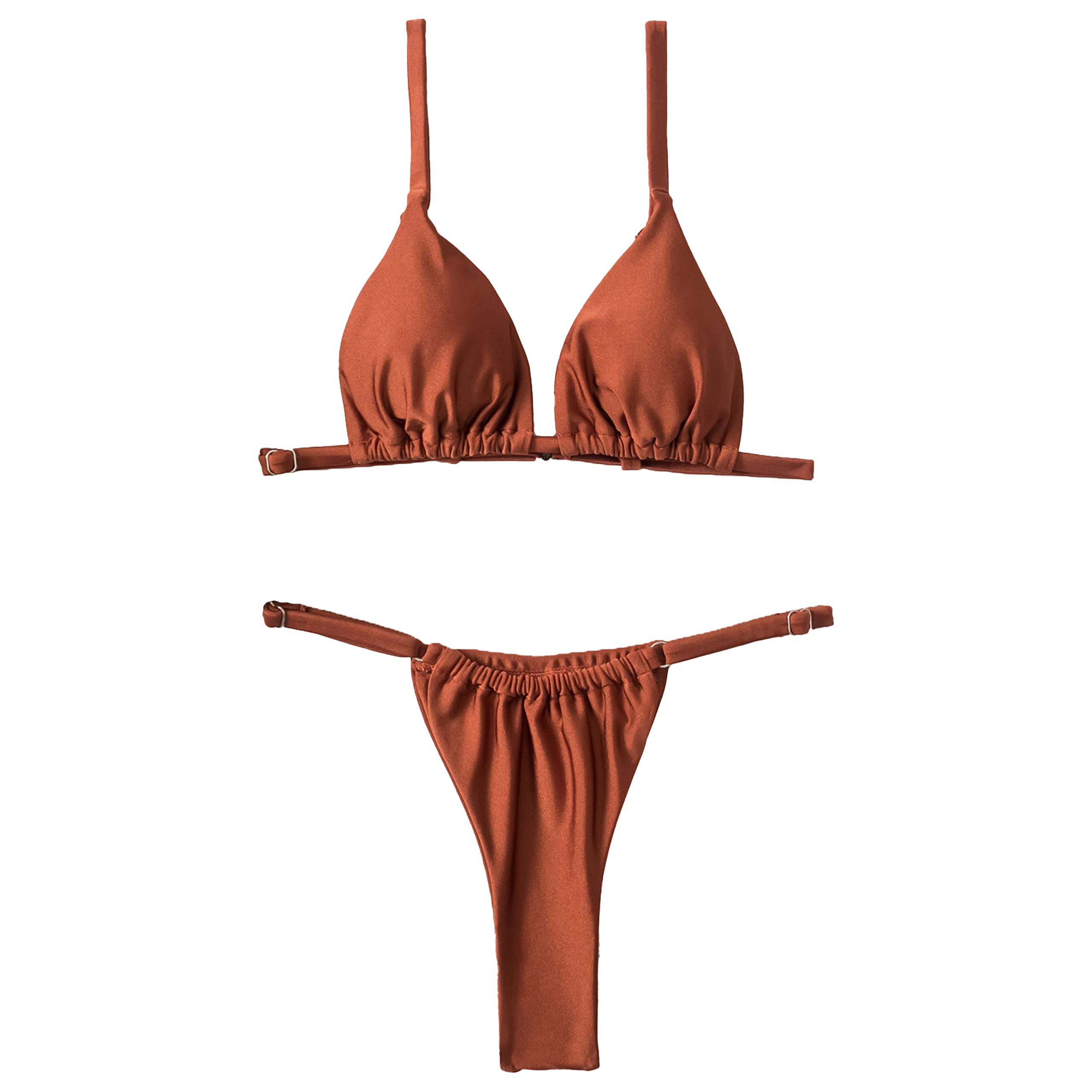 Women's Triangle Bikini Set - Brown L-image-cdcc0852-c522-4a2d-a143-3f910670b813-134562
