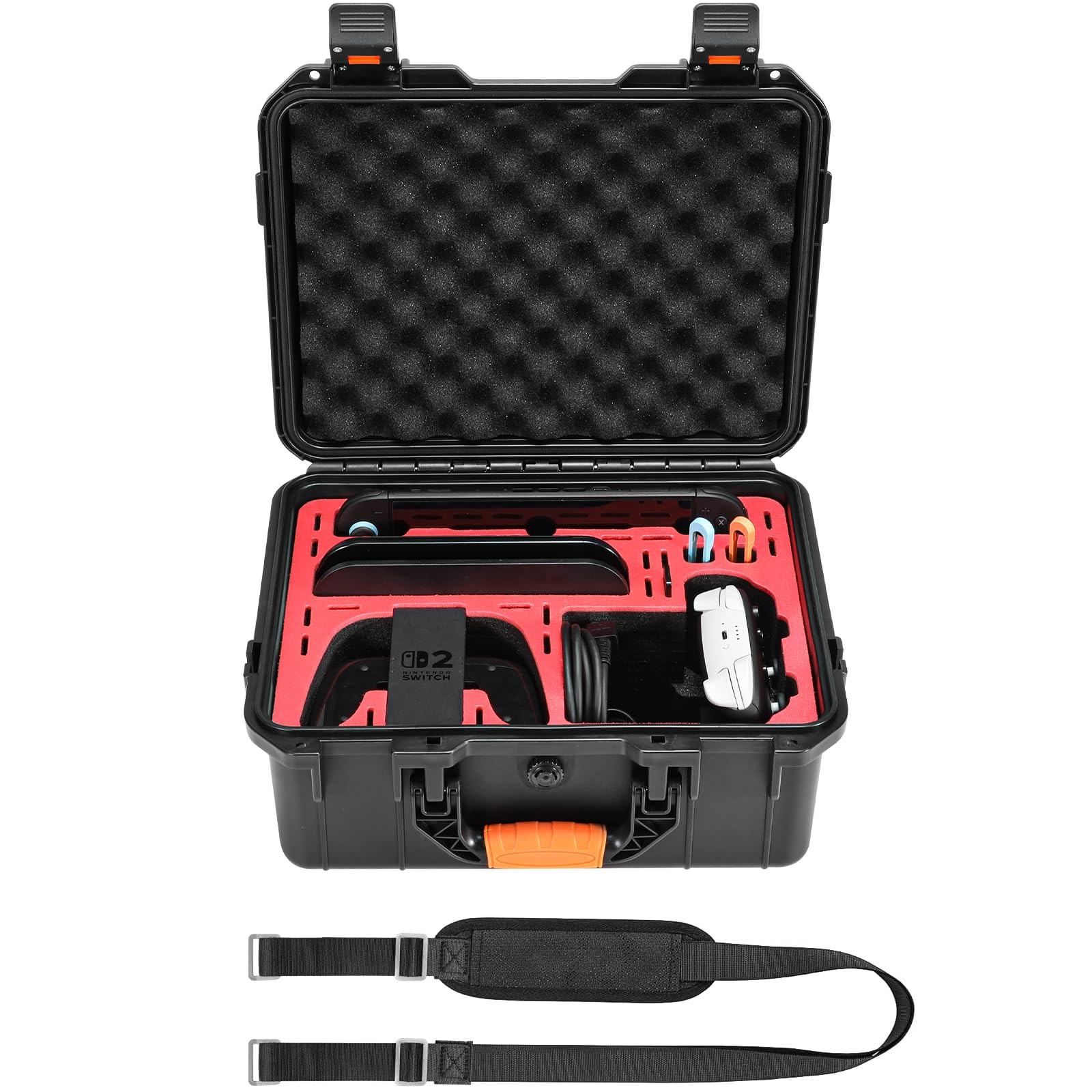 Switch 2 Waterproof Hard Case - Black 35.5x28.5x16.5cm-image-ca3804d6-4f19-4f85-ba81-7e9510d0a84b-137023