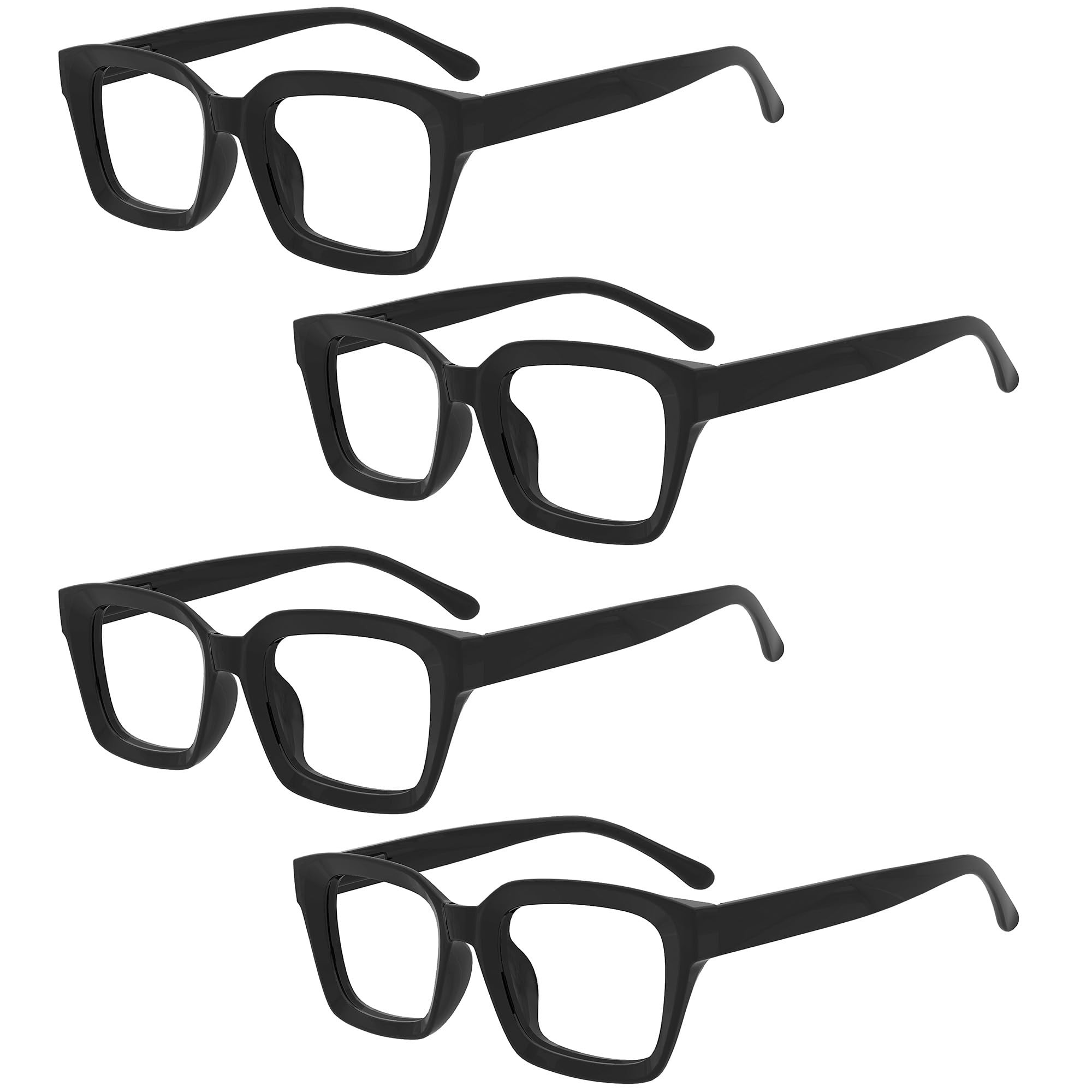 Ladies Oversized Square Eyeglasses - Black +0.00-image-23d79a2f-4801-44cc-b636-feaa6fc83639-4577