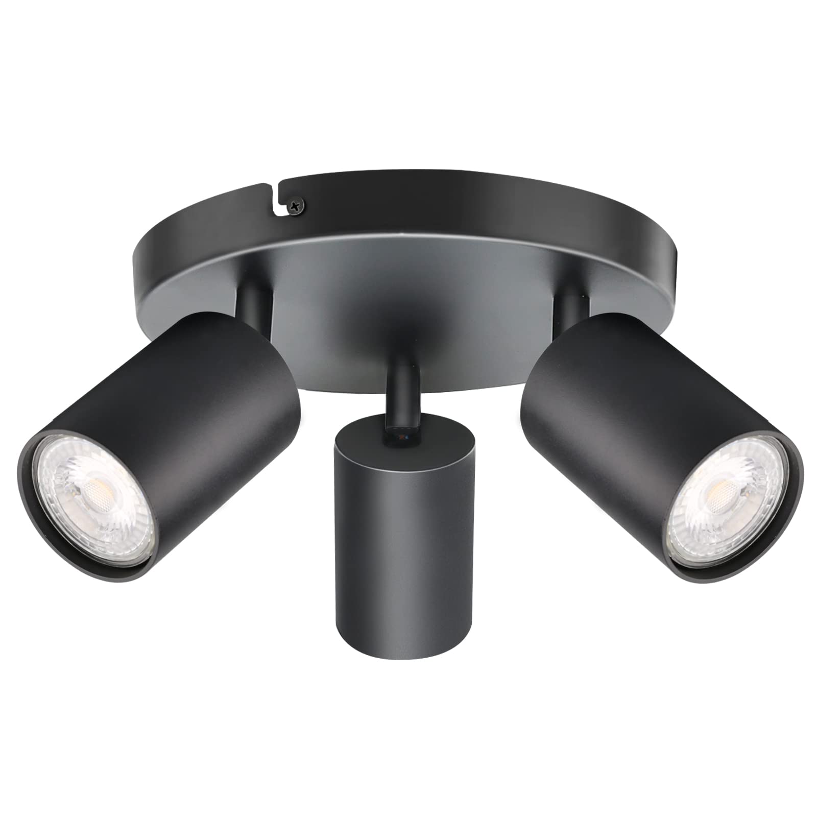 3 Way LED Ceiling Light Rotatable Spotlights - Black 3 Way-image-606cc633-9b84-4a67-8d0b-5d3e46c5a87d-125563