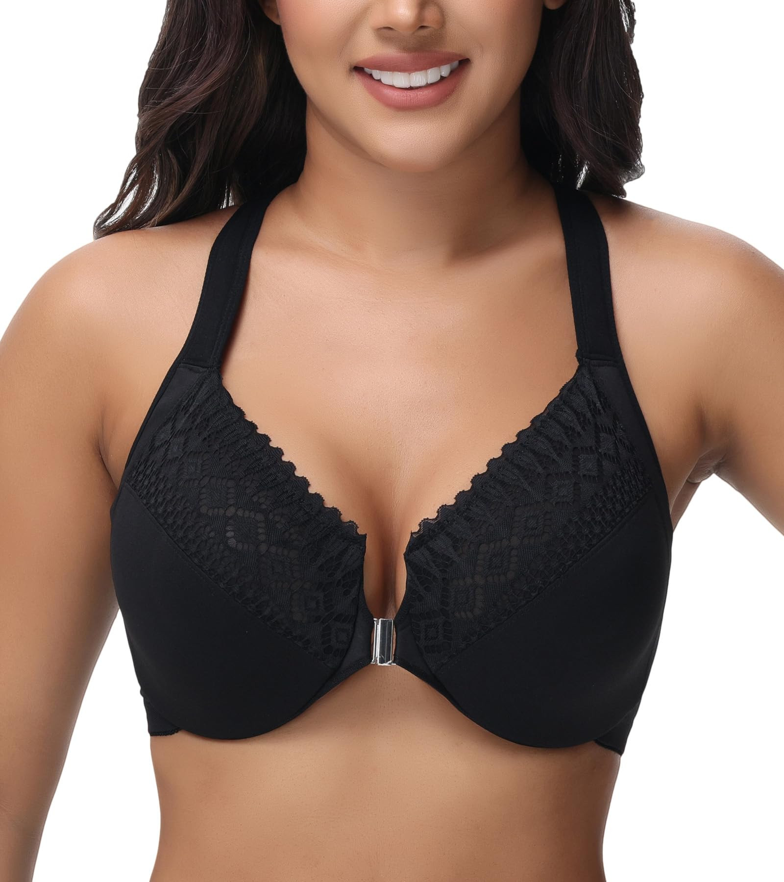 Racerback Underwire Bra - Black 36C