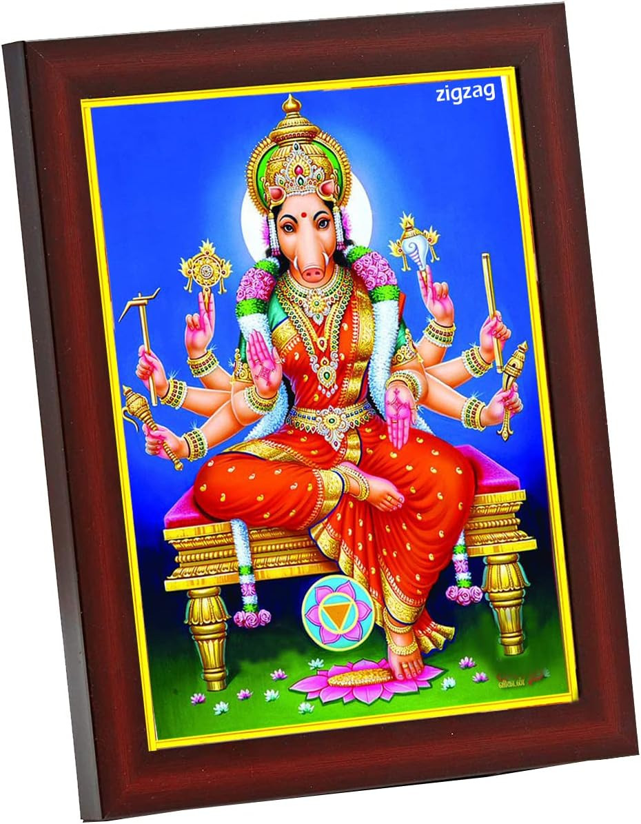 Lord Ganesha Photo Frame - Brown Golden Small-image-61c0973e-f6ba-442b-9526-992149f591dc-816