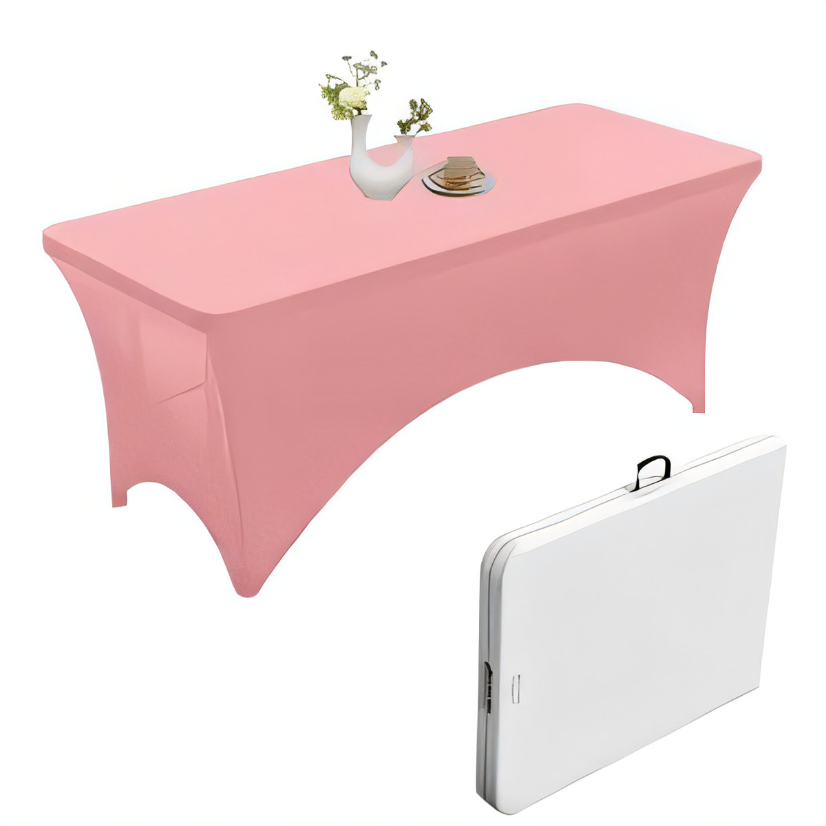 Light Pink Elastic Tablecloth for 6ft Rectangle Tables-image-9c7b9e61-3ac2-448e-8386-e36c73b7fd47-54859