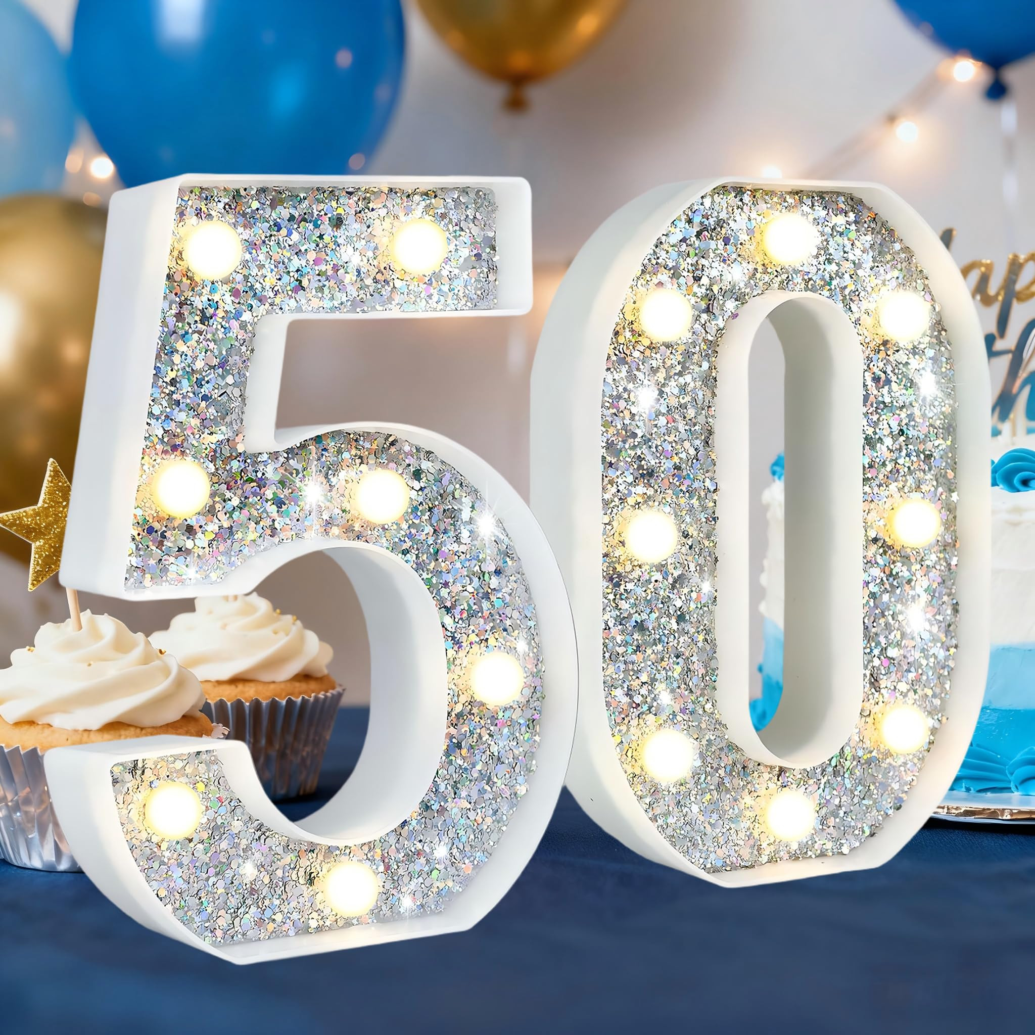 LED Marquee Number 50 Light - Silver 8.86 Inch-image-07d0e26c-1436-4f4c-a67a-c098971f2ec8-268870