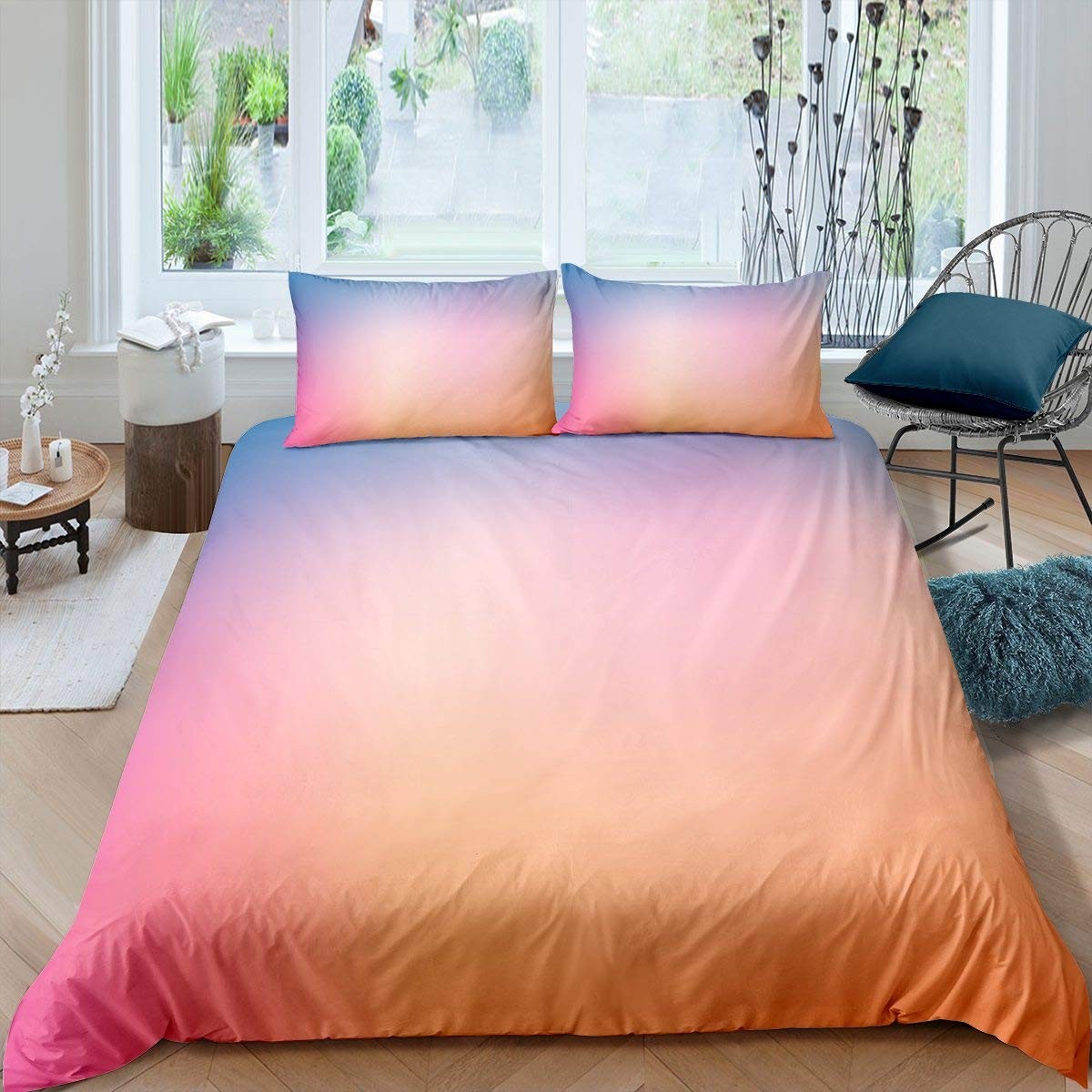 Ombre Duvet Cover Set 3 Piece - Pattern 4 Double