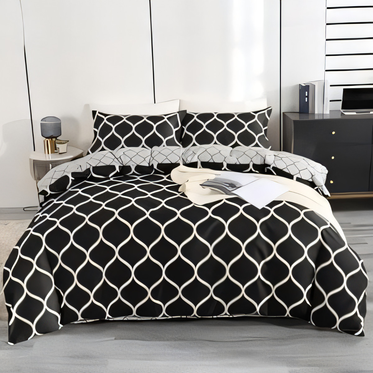 Soft Microfiber Duvet Cover Set with Pillowcase & Zipper - Morocco-image-80728a53-159f-4467-b290-87fd246ecbc4-56387