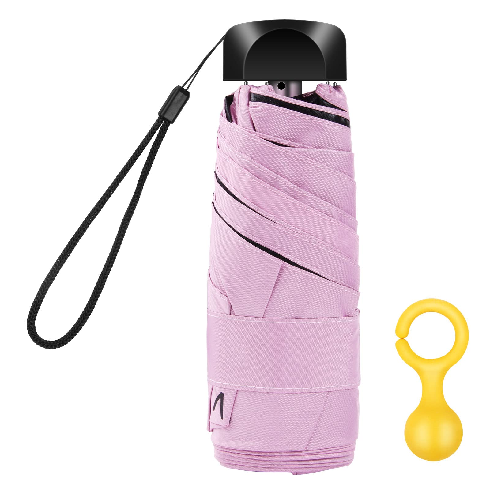 Compact Pink Travel Umbrella - Lightweight, Waterproof & UPF 50+ Protection-image-0e04a91c-d1c8-4829-961c-41a3df225e75-35336
