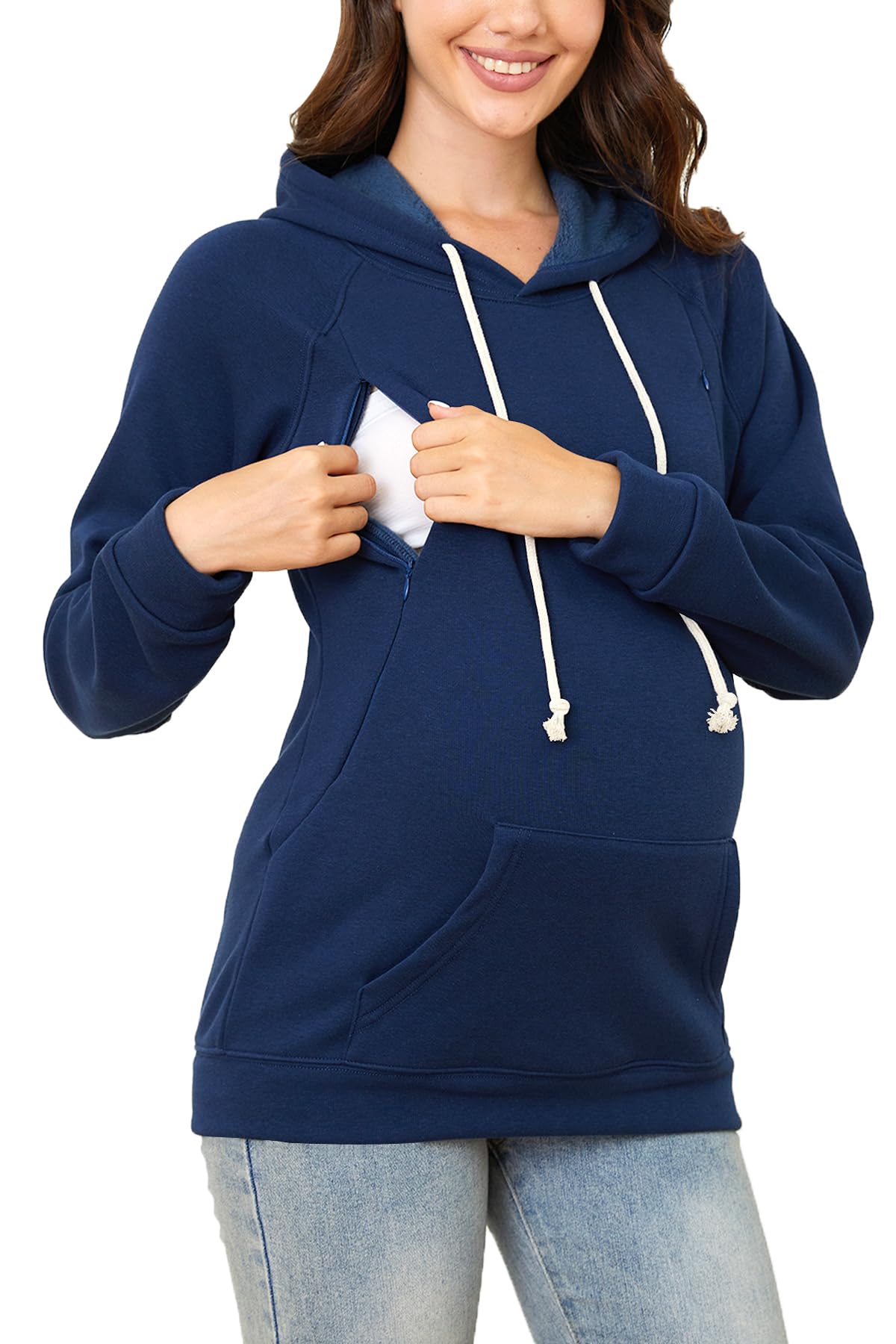 Winter Maternity Nursing Hoodie - Dark Blue L-image-05e87c07-0489-4ed0-9532-f1e5b92215f3-127182