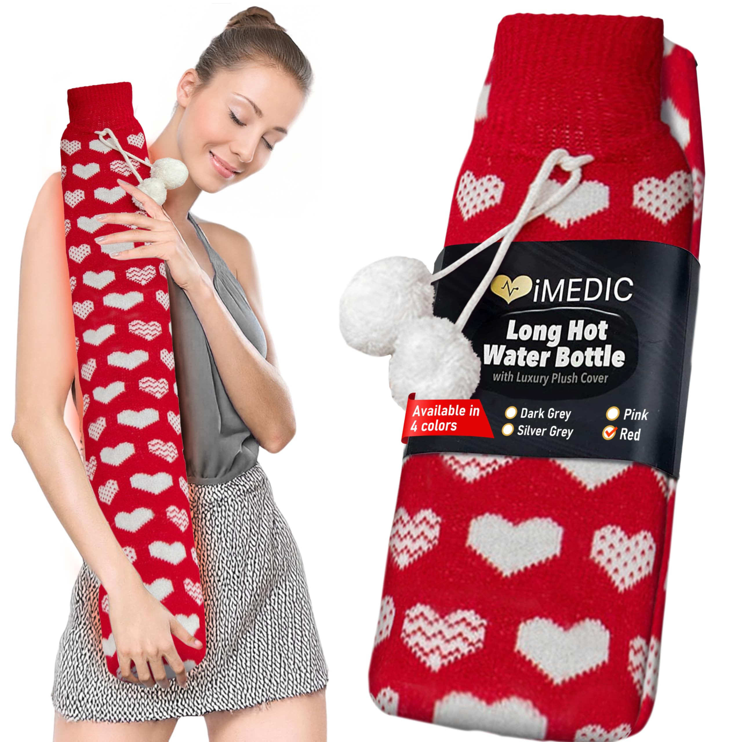 Extra Long Hot Water Bottle 2L - Red XL-image-4e865c7a-3717-463e-a5d8-6f2c03e232a5-3337