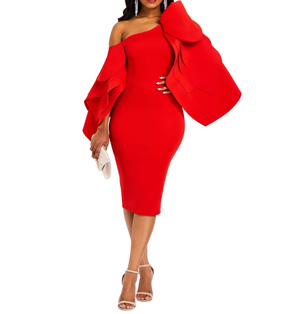 Women's Bodycon Evening Dress - Red XXL-image-f542587b-8cc3-4304-b66a-bc7560da370d-264368