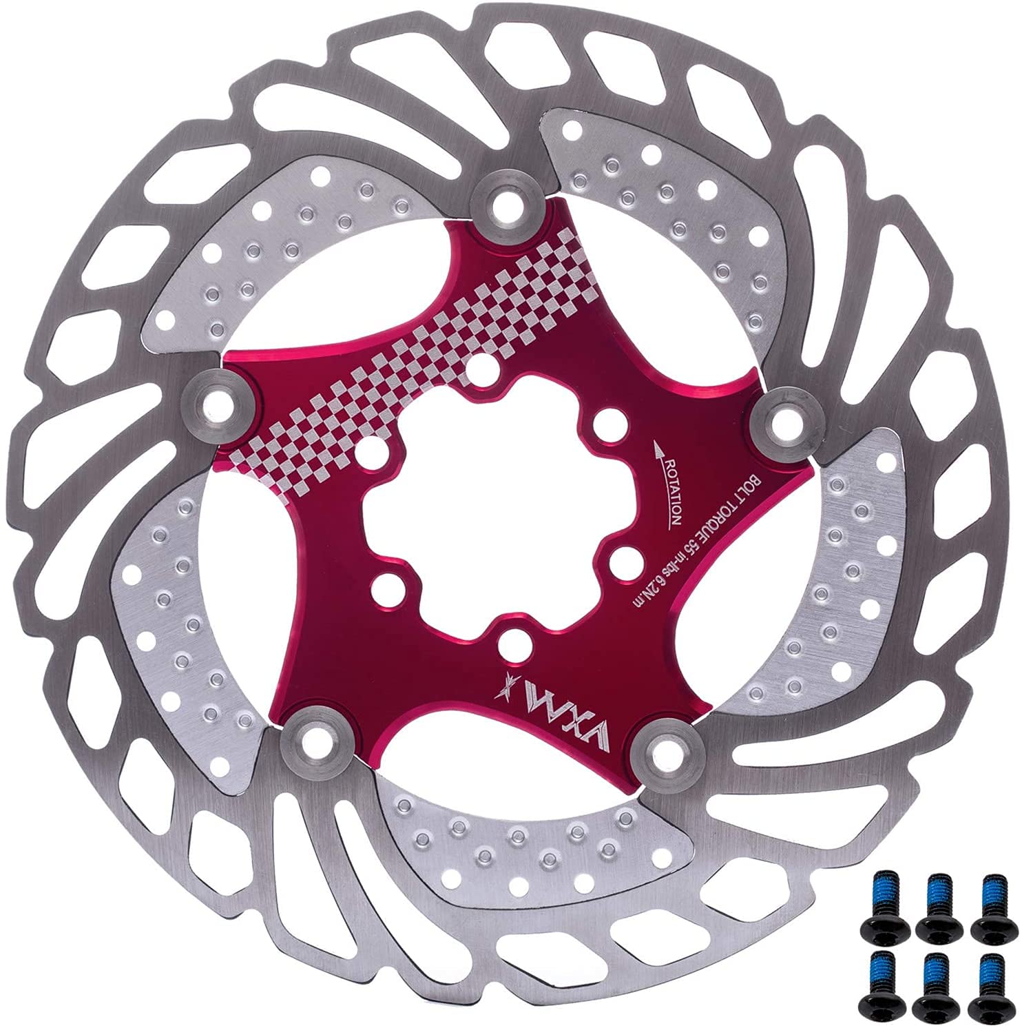 Floating Disc Brake Rotor MTB - Red 140mm-image-5c02d733-9dc1-4341-99f4-e14ddc16b0e0-125682