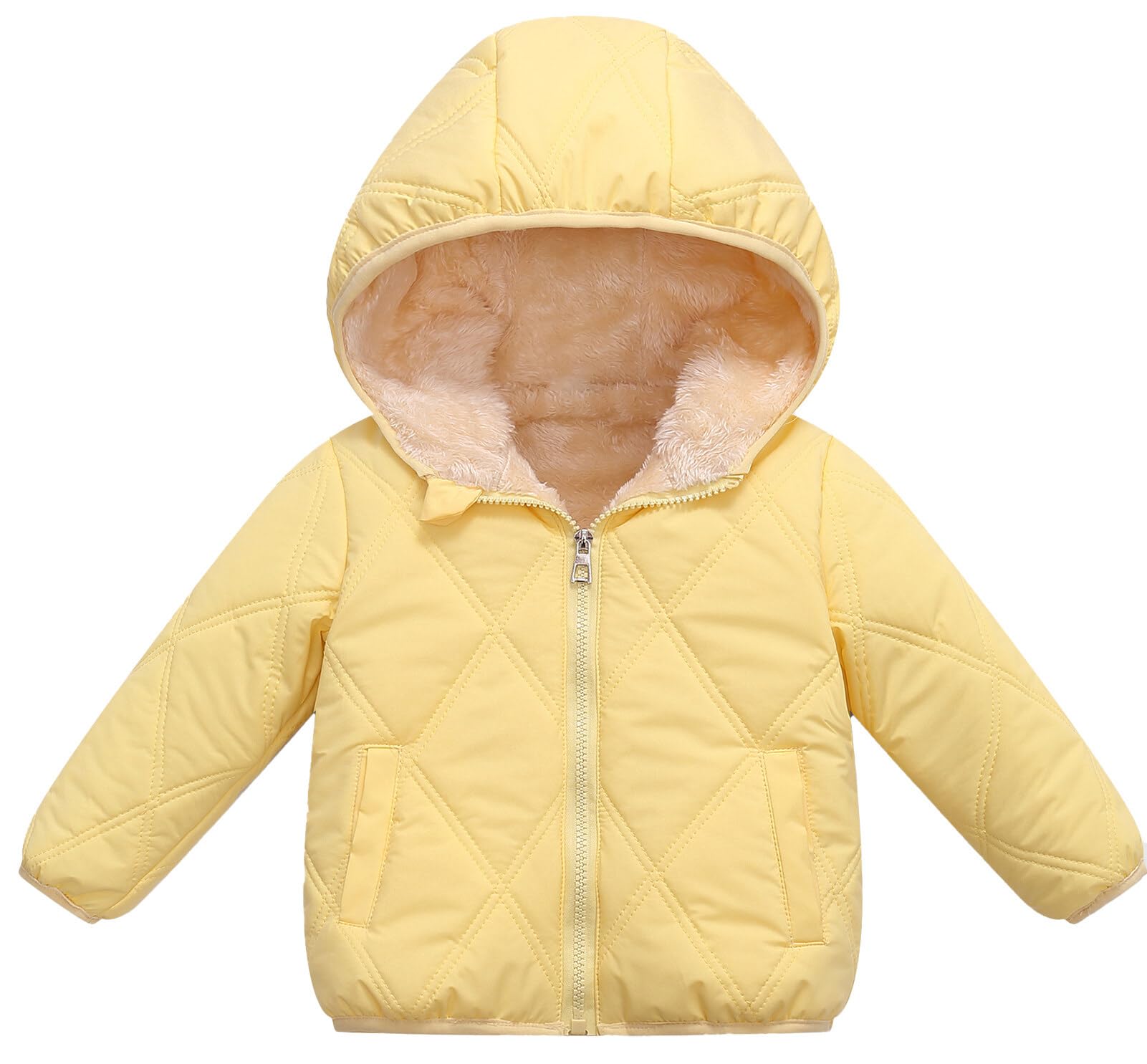 Kids Padded Winter Jacket - Yellow 7-8 Years-image-f204ee86-4cf2-4e2e-b01c-a081c66aebe1-266590