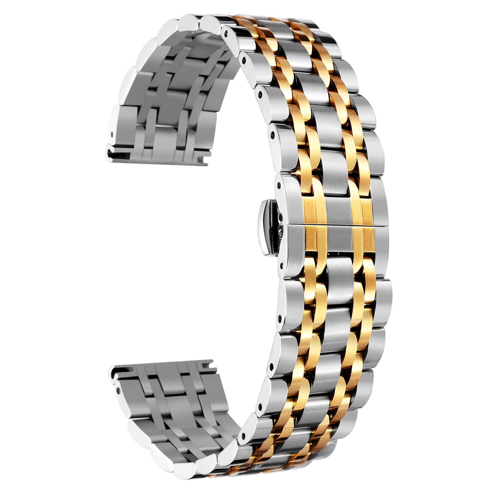 Stainless Steel Watch Band - Gold Tone 19mm-image-2ffdcc4f-0345-47e5-b90d-6b1380465863-268312