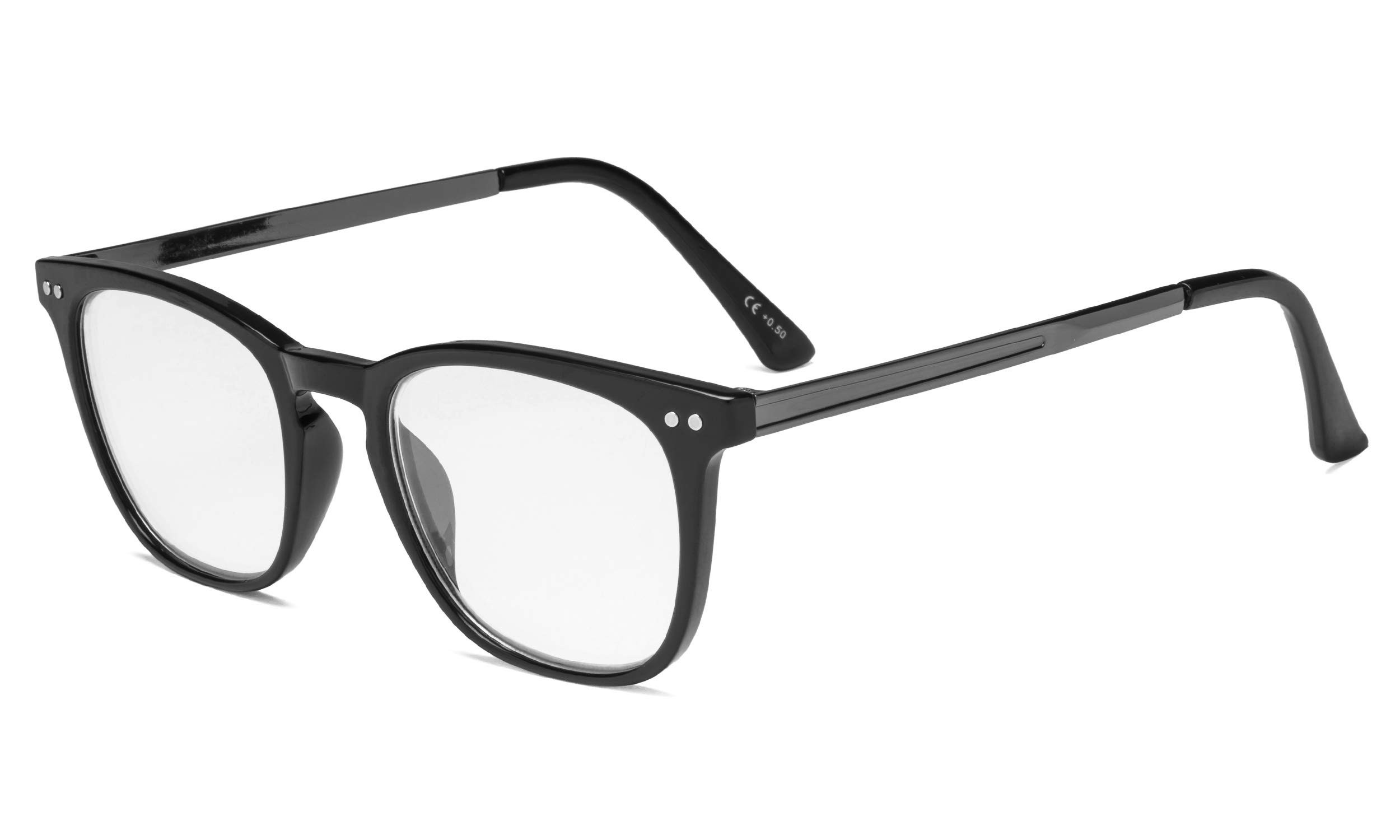 Retro Reading Glasses - Black +1.75-image-2e0f99ce-8a75-490c-a94f-445b6475d27f-4574