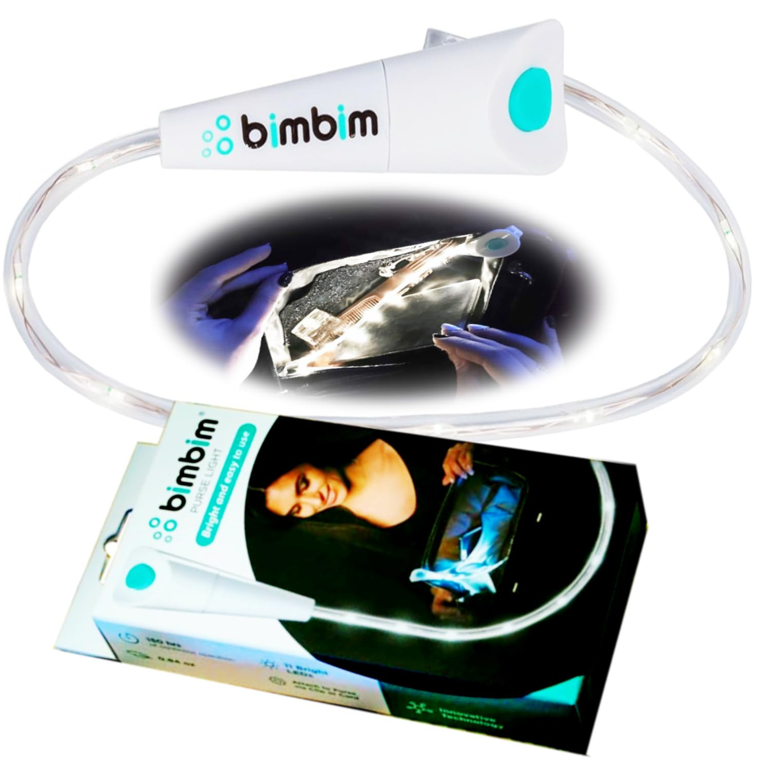 Purse Light LED Flashlight - White Compact-image-12bf9782-189f-4133-a79e-91bf005ec295-268375