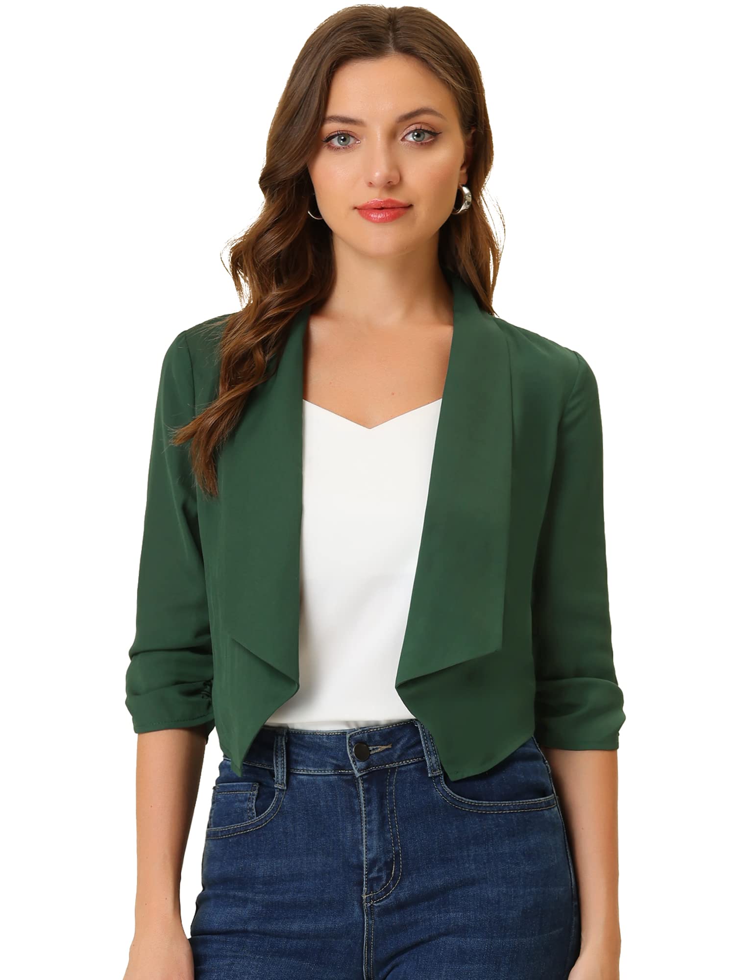 Women's Open Front Cardigan - Green M-12-image-5ab9b42a-e55b-4db5-8cc6-d1f0ccaa11a0-125594
