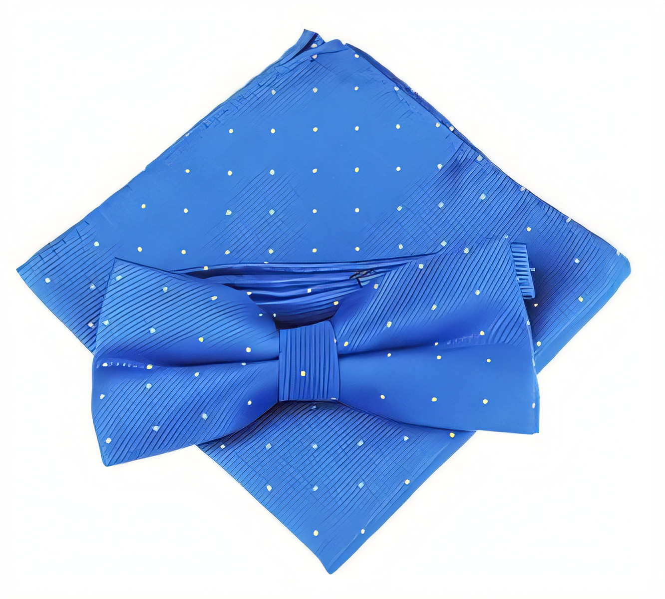 Men's Bow Tie & Pocket Square Set - Royal Blue-image-bd5c6108-e9d7-4f50-a9bb-8217faa626fb-91295