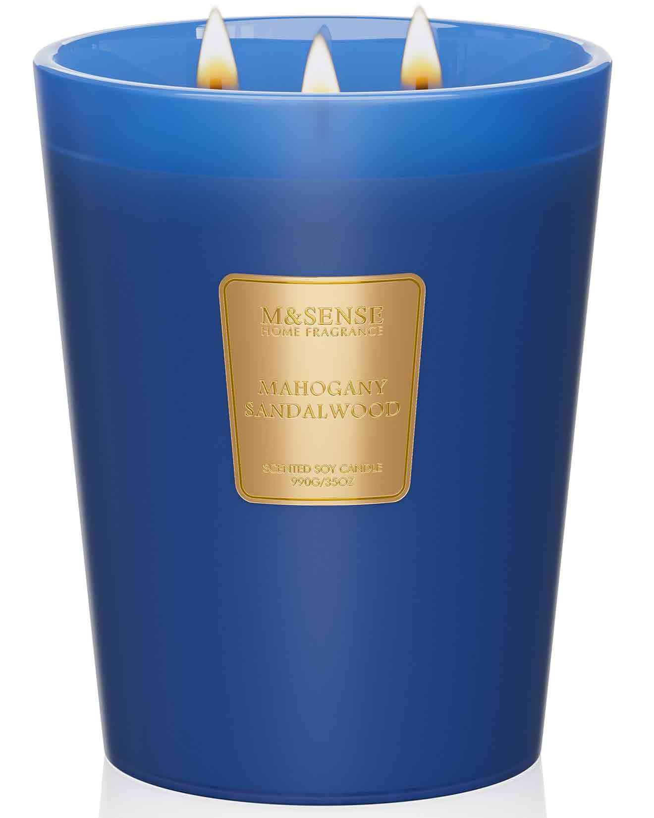 Large Soy Candle Gift - Mahogany Sandalwood 990g-image-b740453c-496f-45a2-a12a-8c555ffff4af-1836