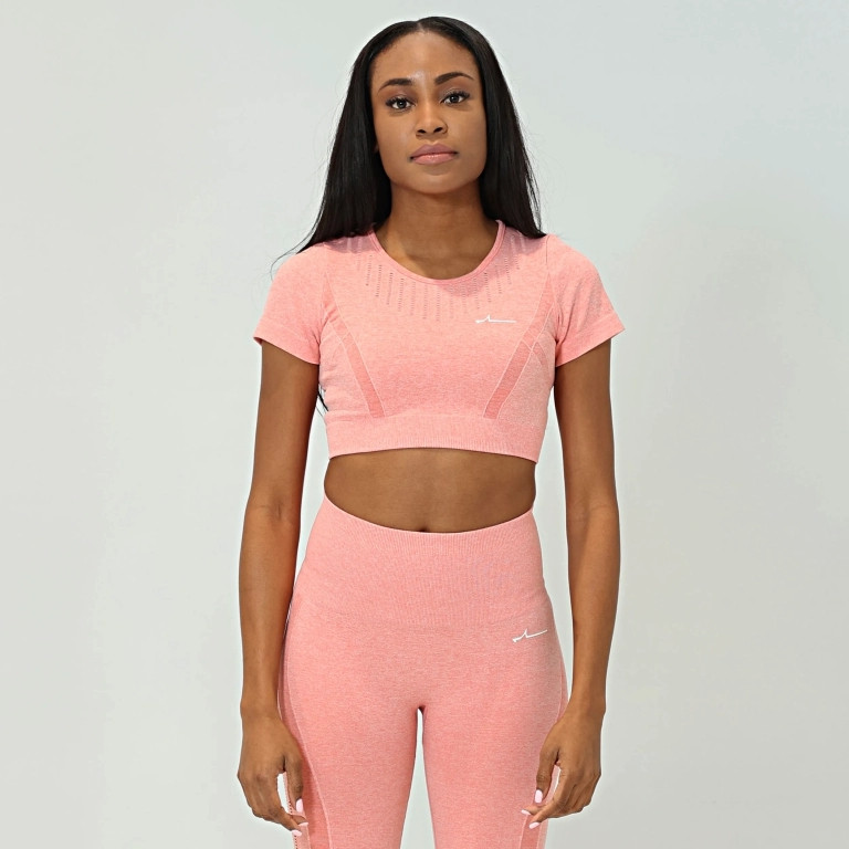 Forza Naadloze Crop Top - Peach Mango - Large-image-bc967d9b-afbb-490a-a4f2-290f71457c4e-3657